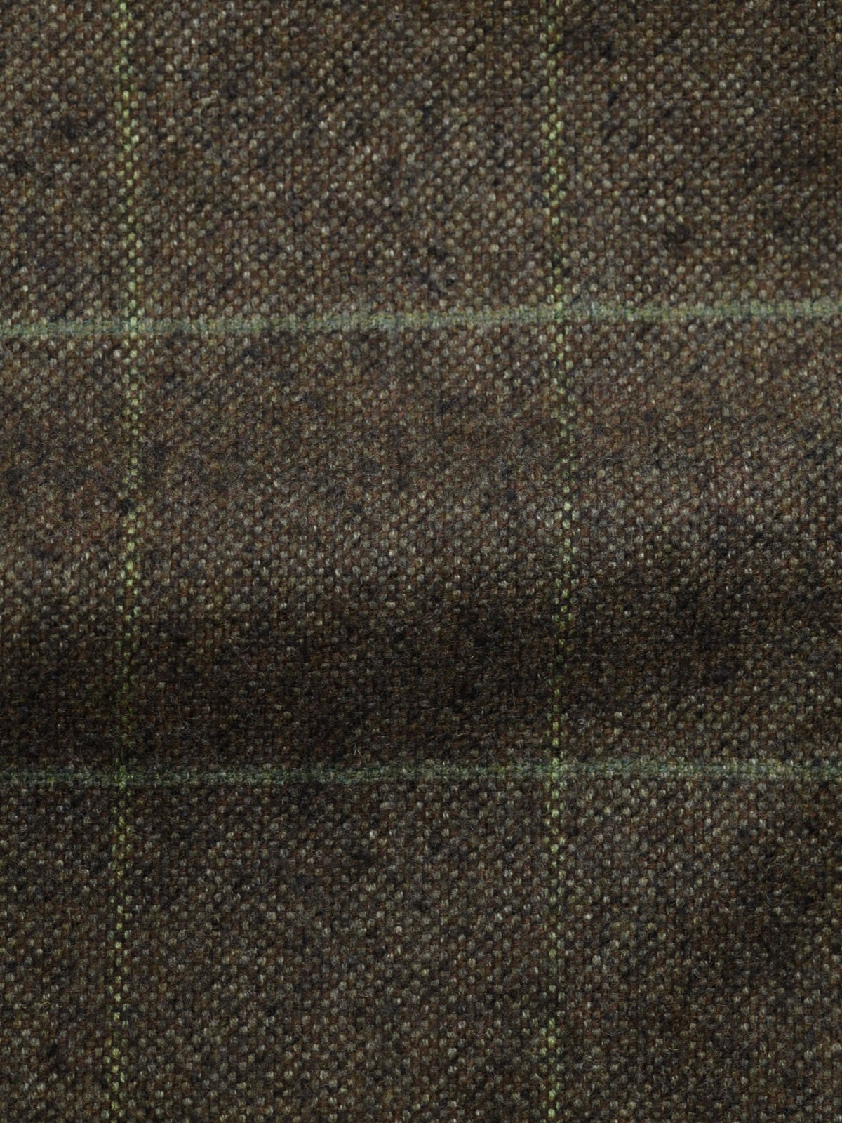 Kiton Taupe & Green Pure Cashmere Windowpane Jacket