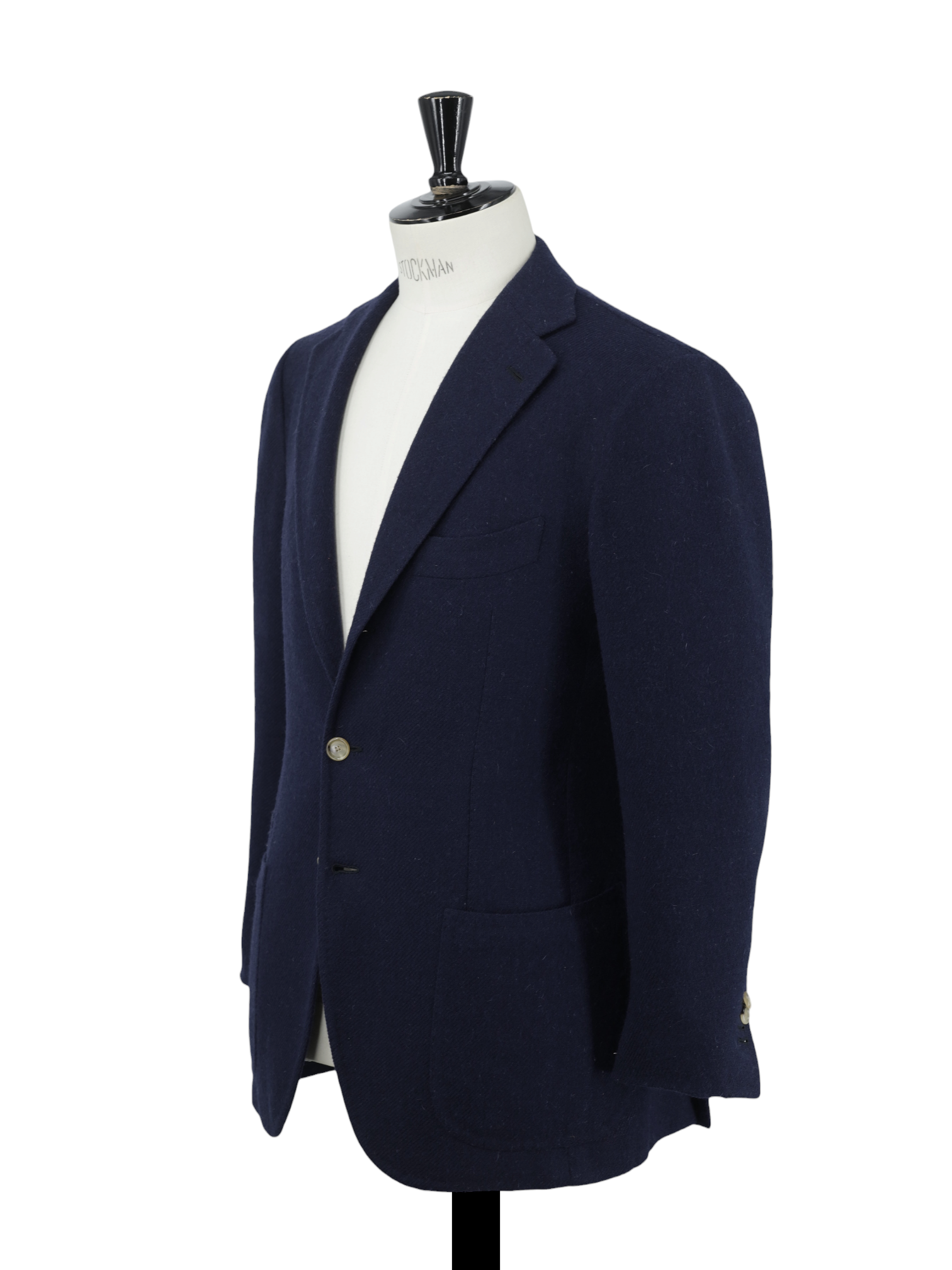 Cesare Attolini Dark Blue Tweed-Wool Unlined Neapolitan Jacket