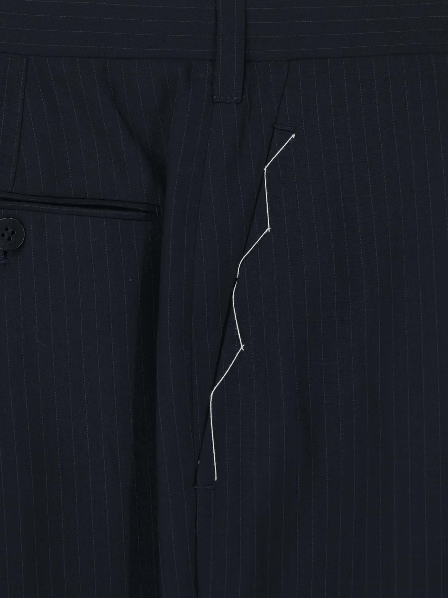 Cesare Attolini Navy Super 130's Pinstripe Business Suit