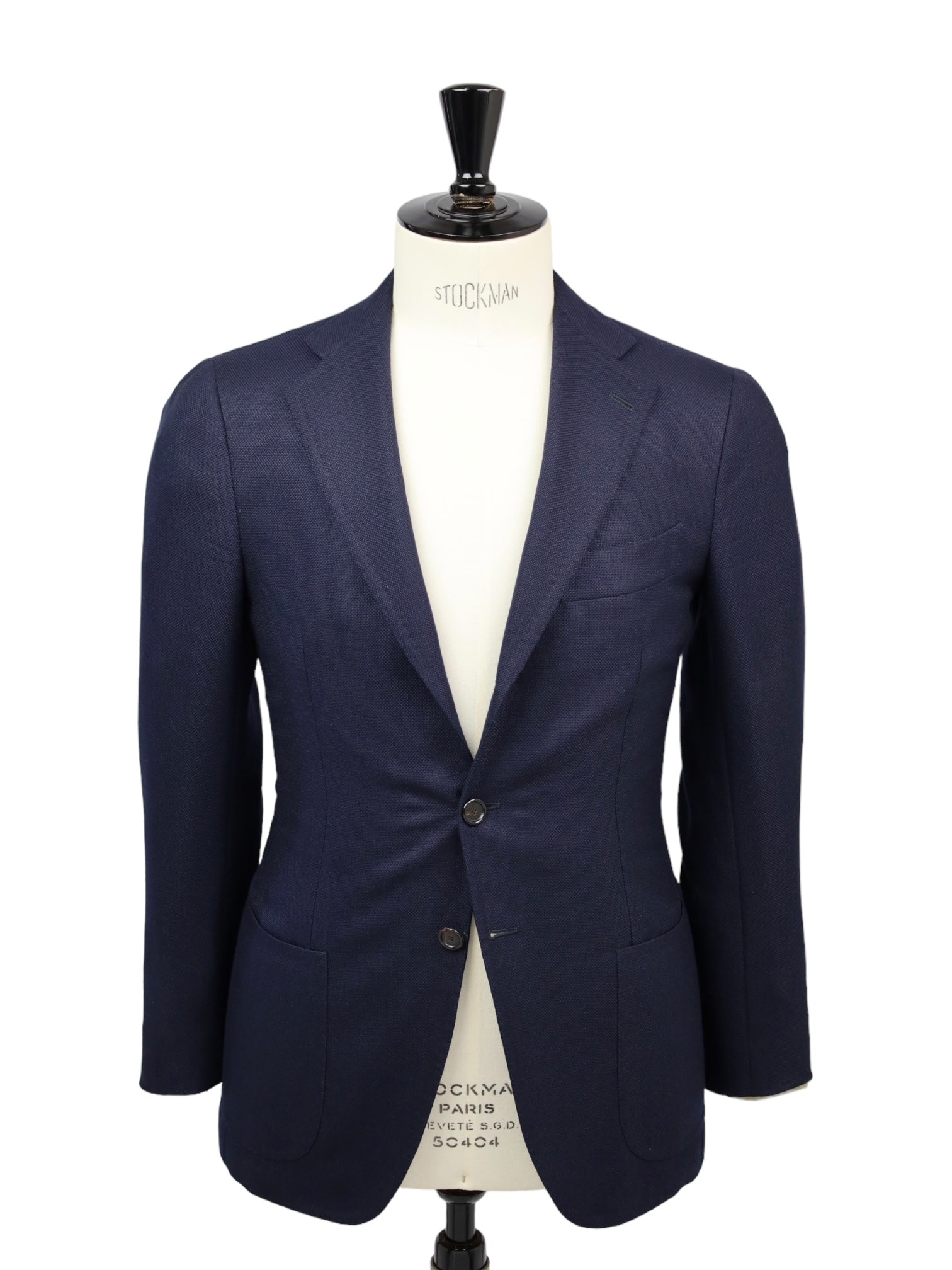 Cesare Attolini Navy Open Weave Wool & Cashmere Jacket