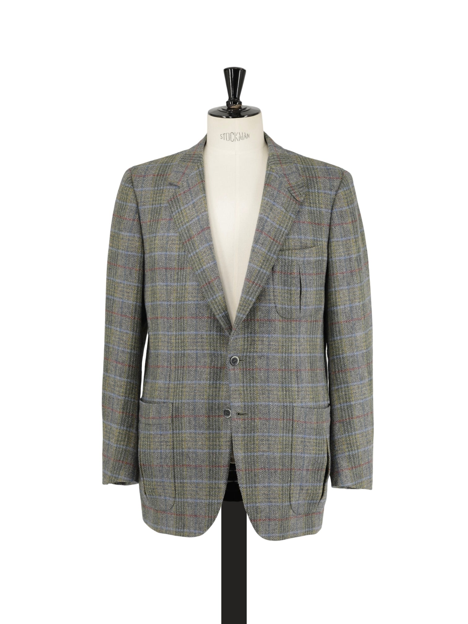 Brioni Sage Green & Blue Tweed-Wool Norfolk Hunting Jacket