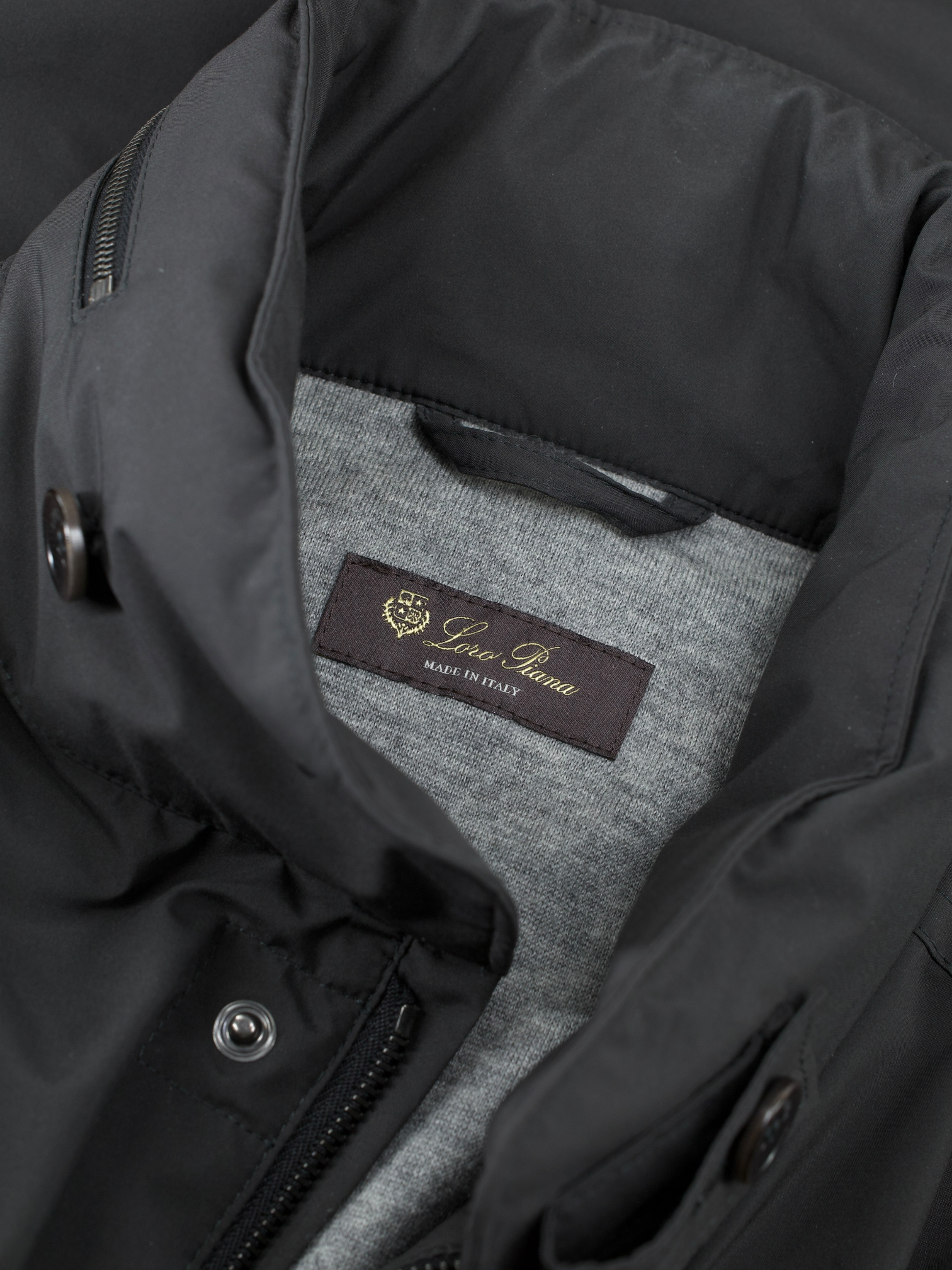 Loro Piana Dark Olive "Windmate" Storm-System & Cashmere-Lining Traveller Jacket