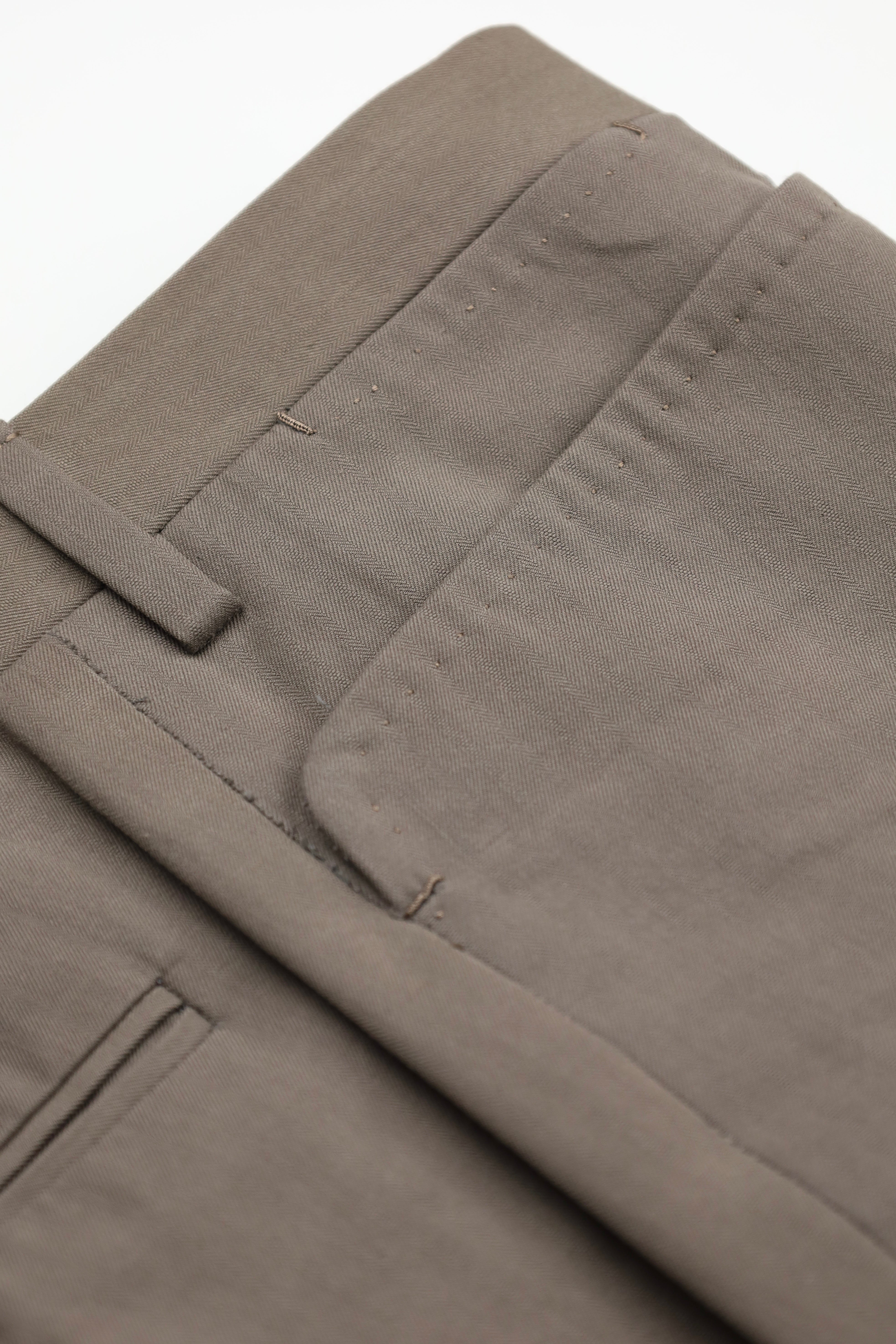 Kiton Brown Cotton Summer Suit