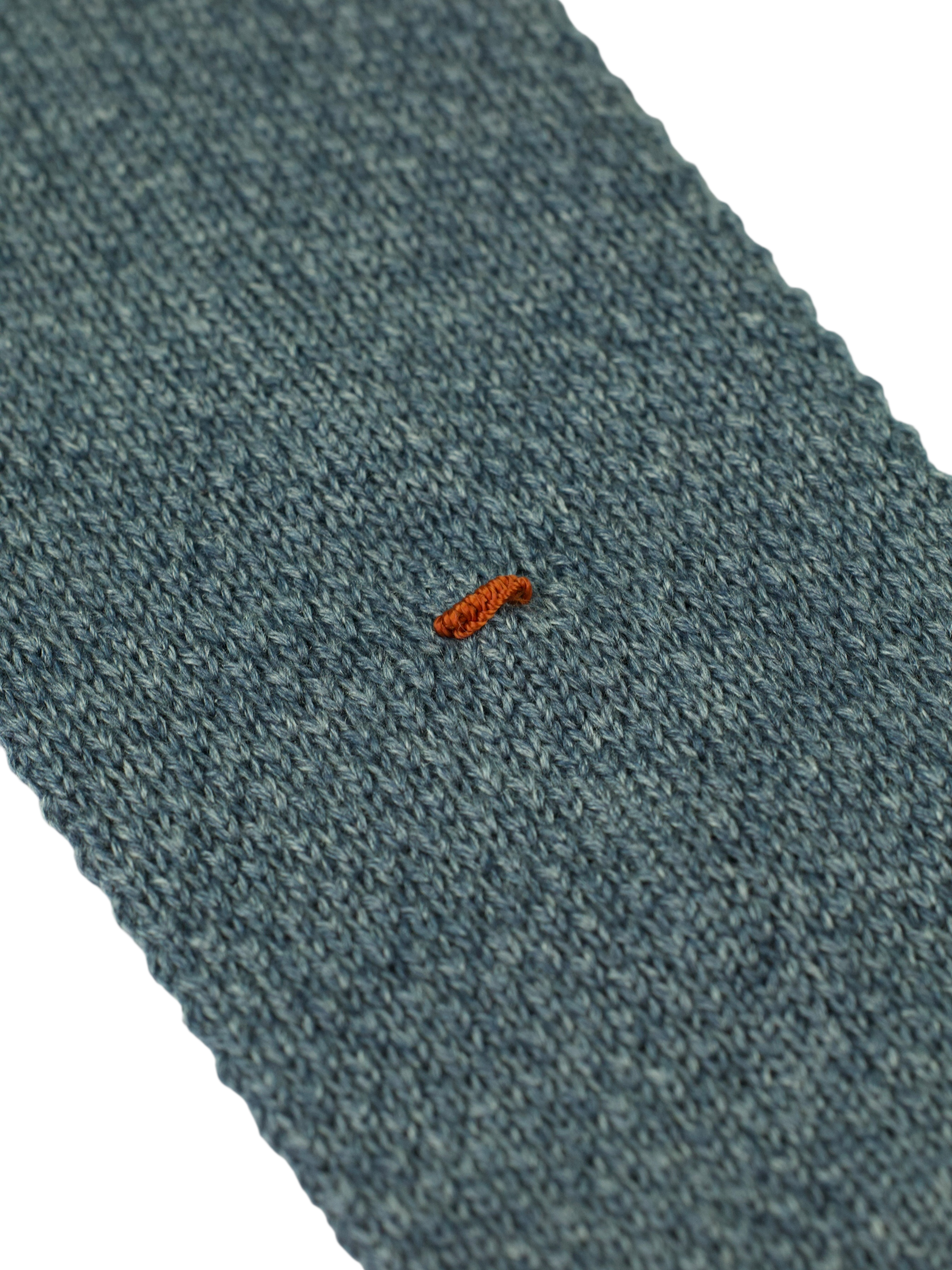 Loro Piana Steel Blue Cashmere & Silk Knitted Tie