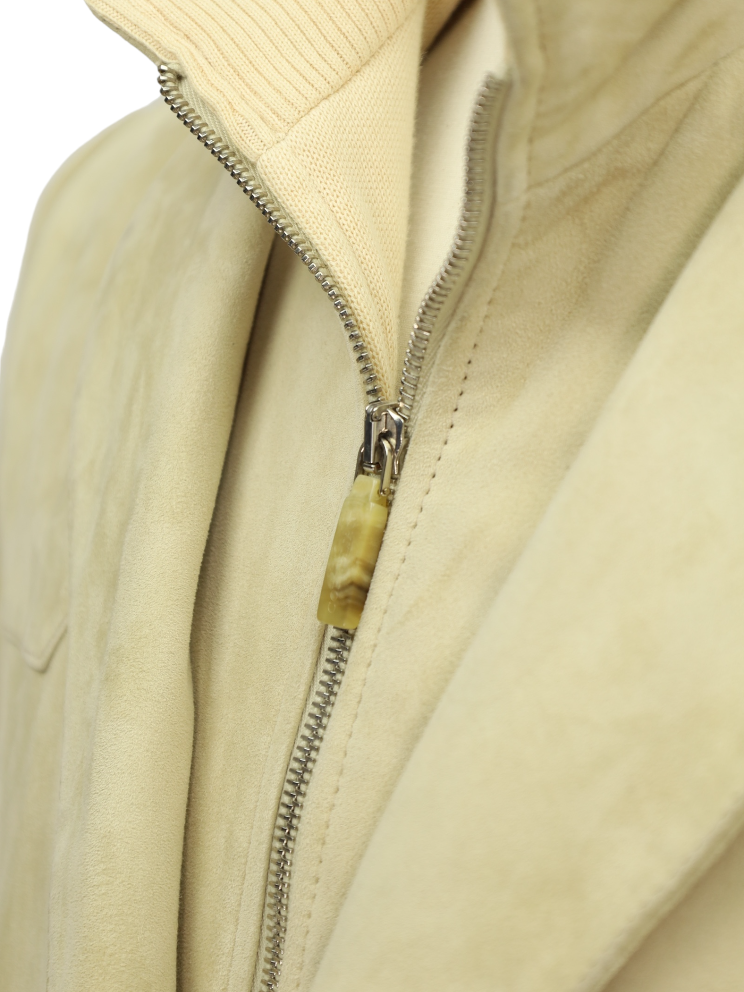 Corneliani Sand Goatskin Suede Vespa Jacket