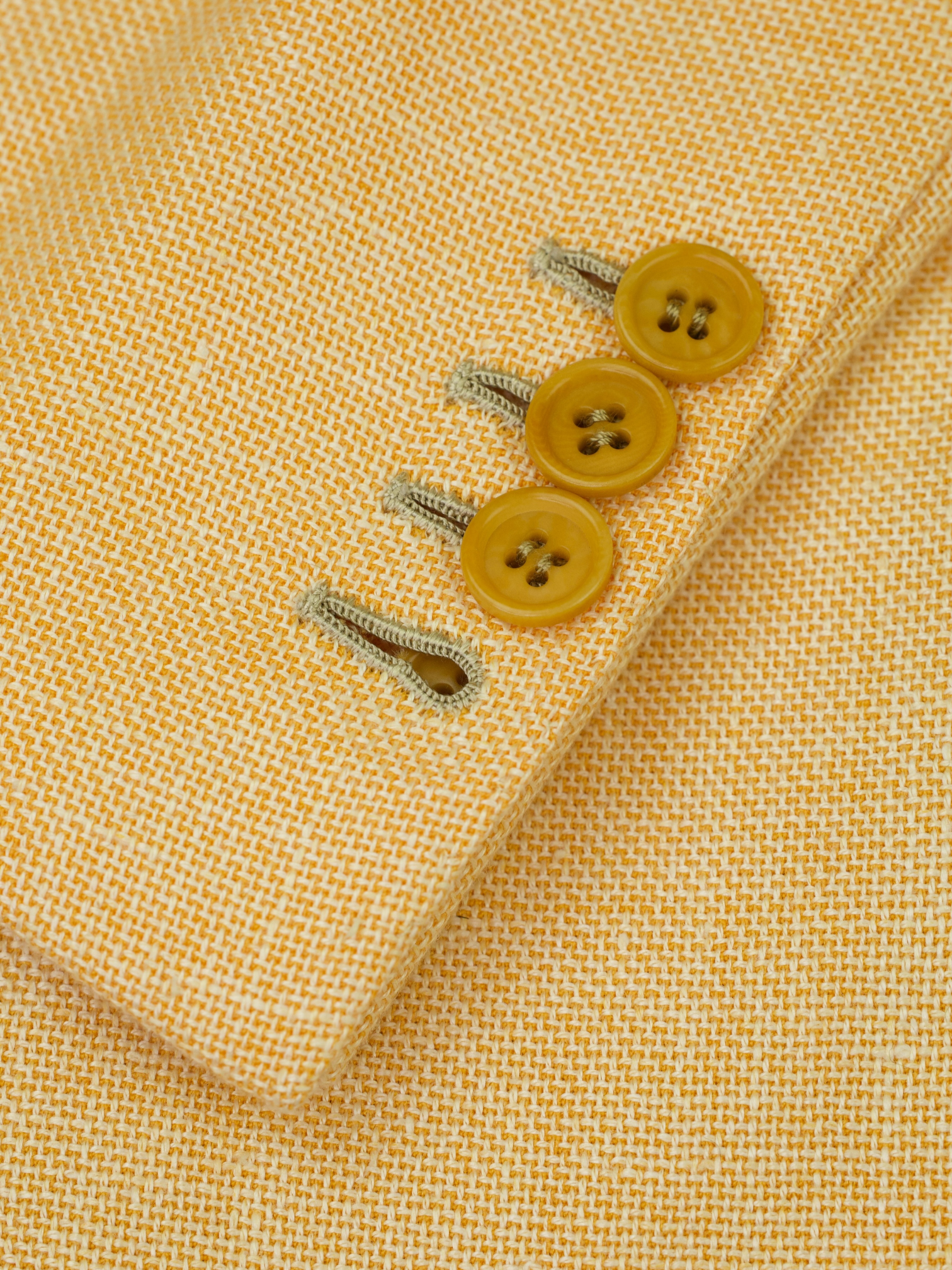 Kiton Peach Linen, Cashmere & Silk Hopsack Summer Jacket