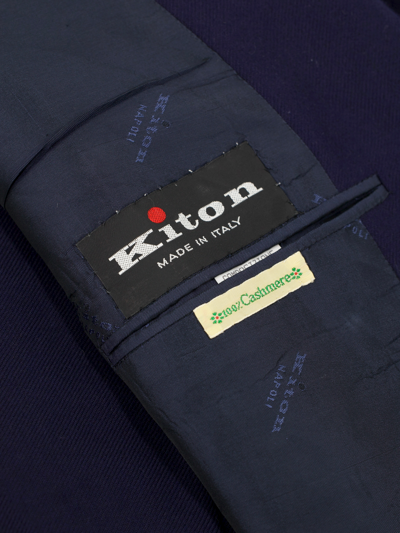 Kiton Navy Cashmere Double Breasted "The Old Course" Golfclub Jacket