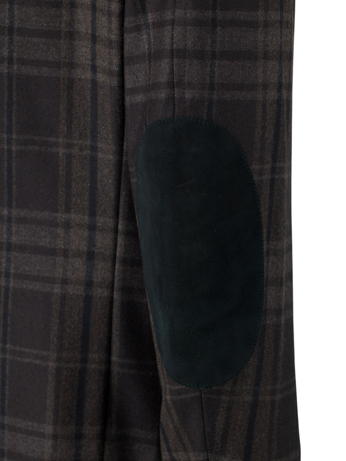 Tom Ford Dark Brown Wool & Cashmere Checkered Country Jacket