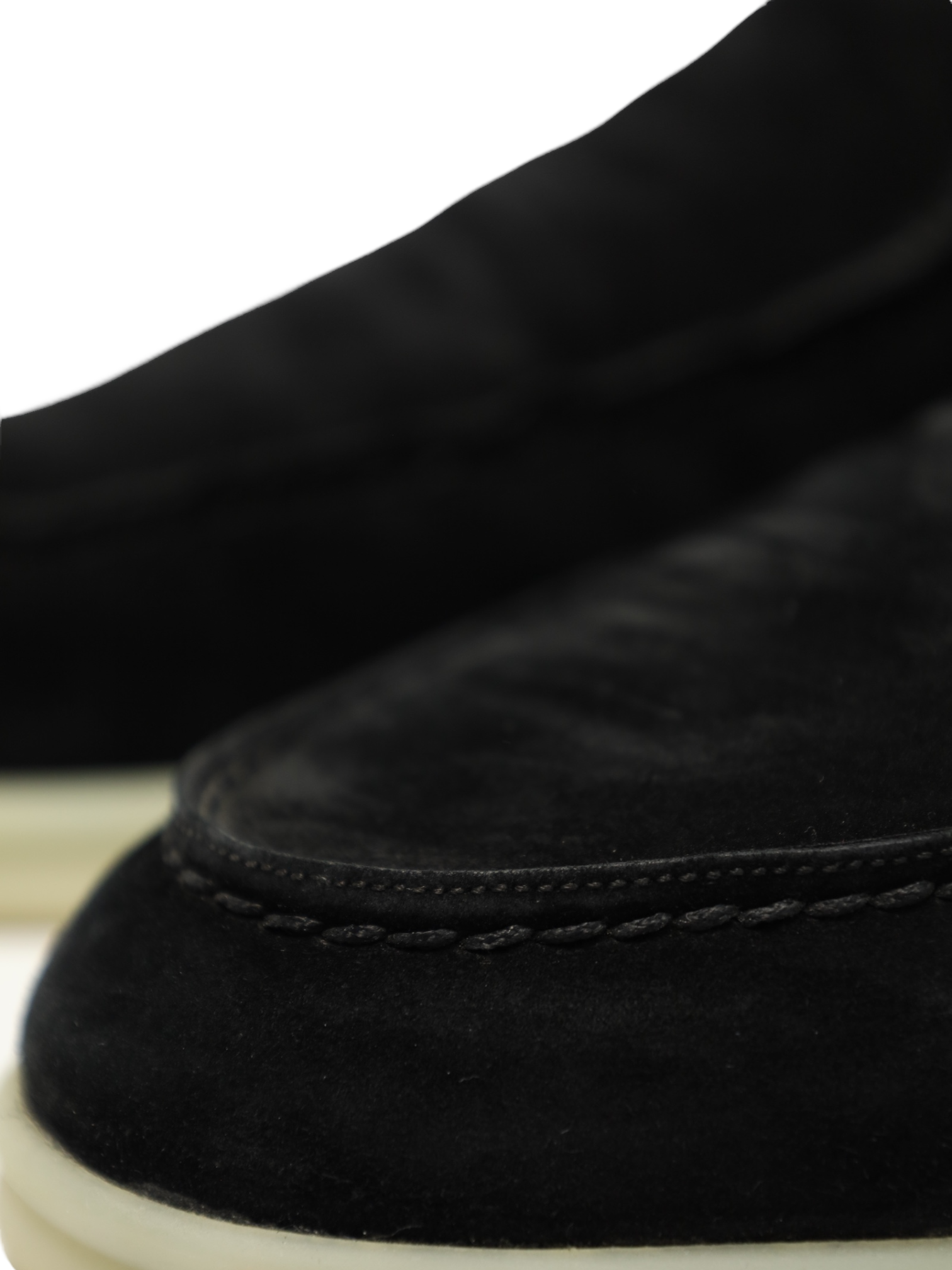 Loro Piana Black Suede Open Walk Chukka Boots