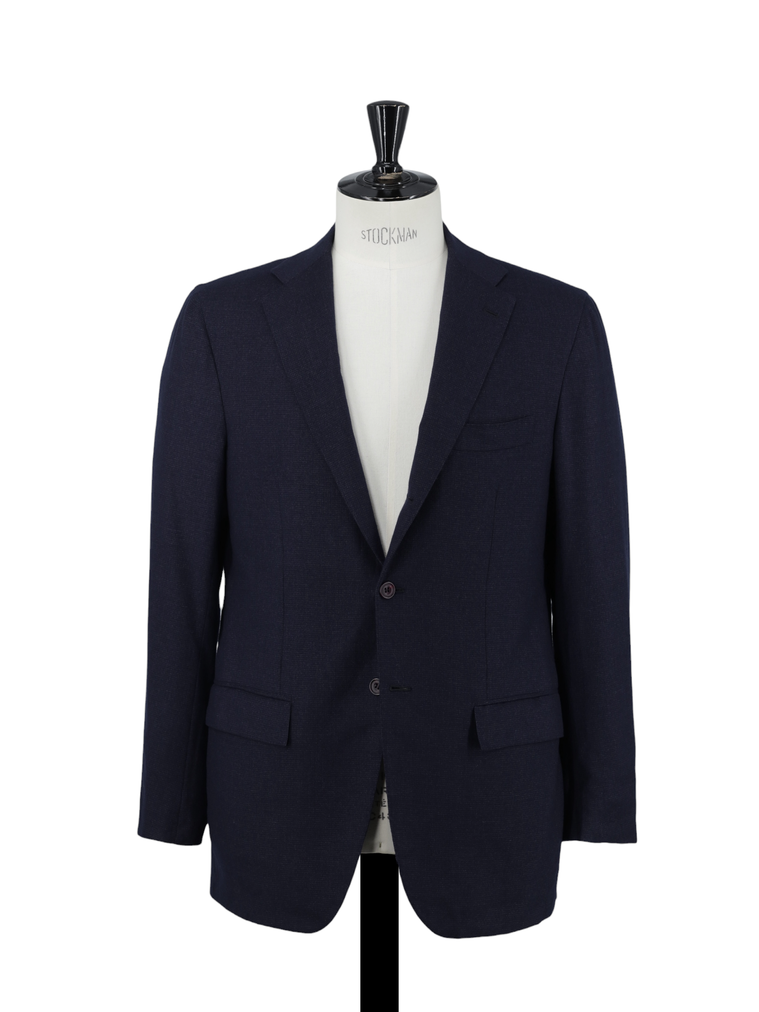 Kiton Navy & Burgundy 14-Micron Wool & Silk Bicolor-Pinpoint Suit