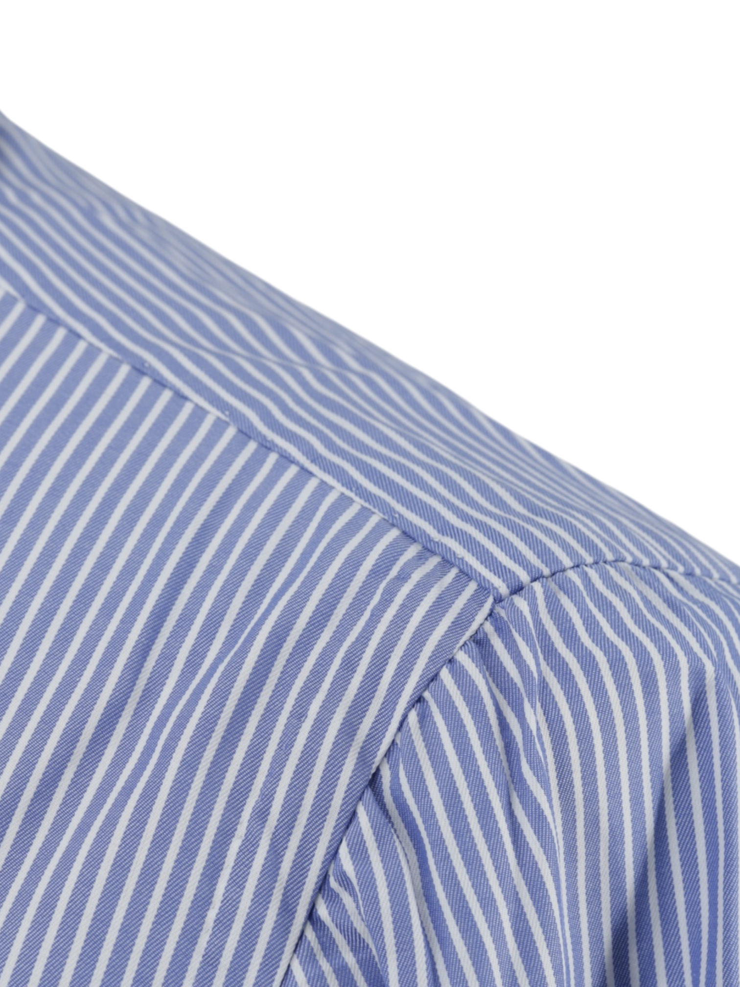 Finamore Blue & White Cotton Pinstripe Eduardo Shirt