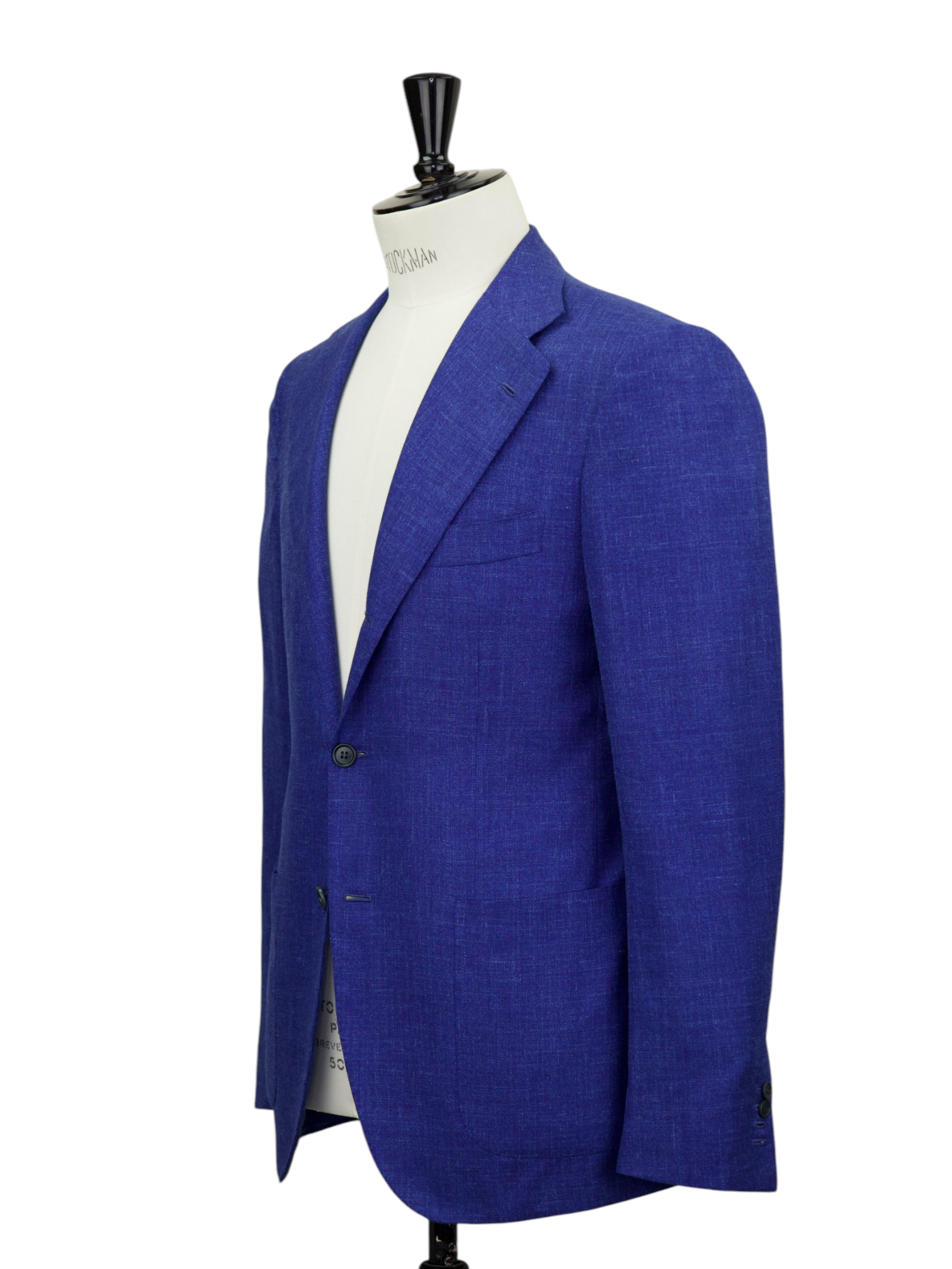 Kiton Cobalt Blue Cashmere, Linen and Silk Melange Suit