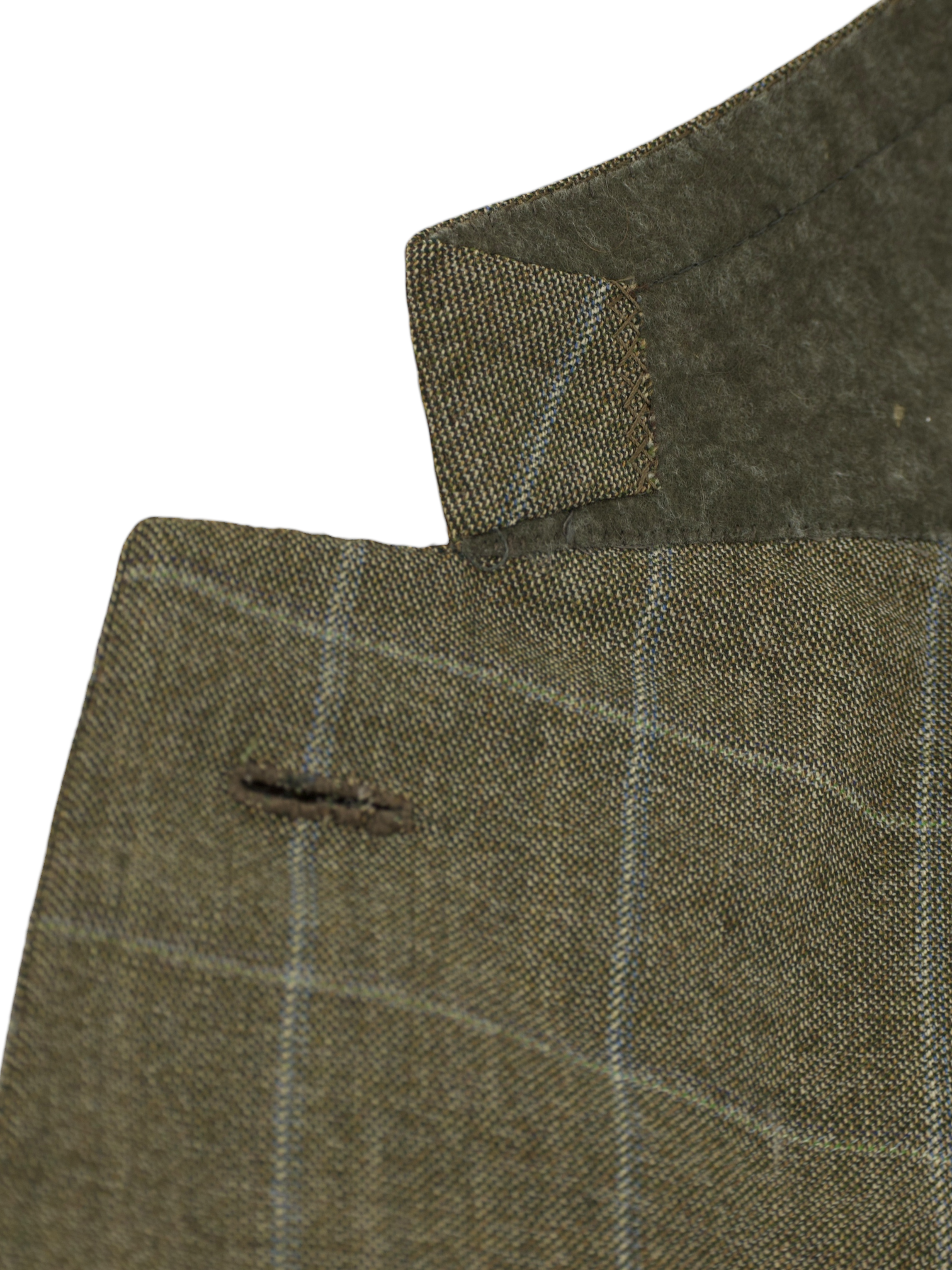 Brioni Moss Green & Light Blue Fine-Wool Windowpane Palatino Jacket