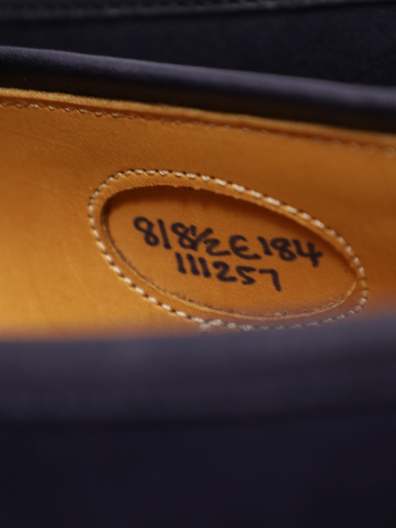 Edward Green Navy Suede Piccadilly Penny Loafer