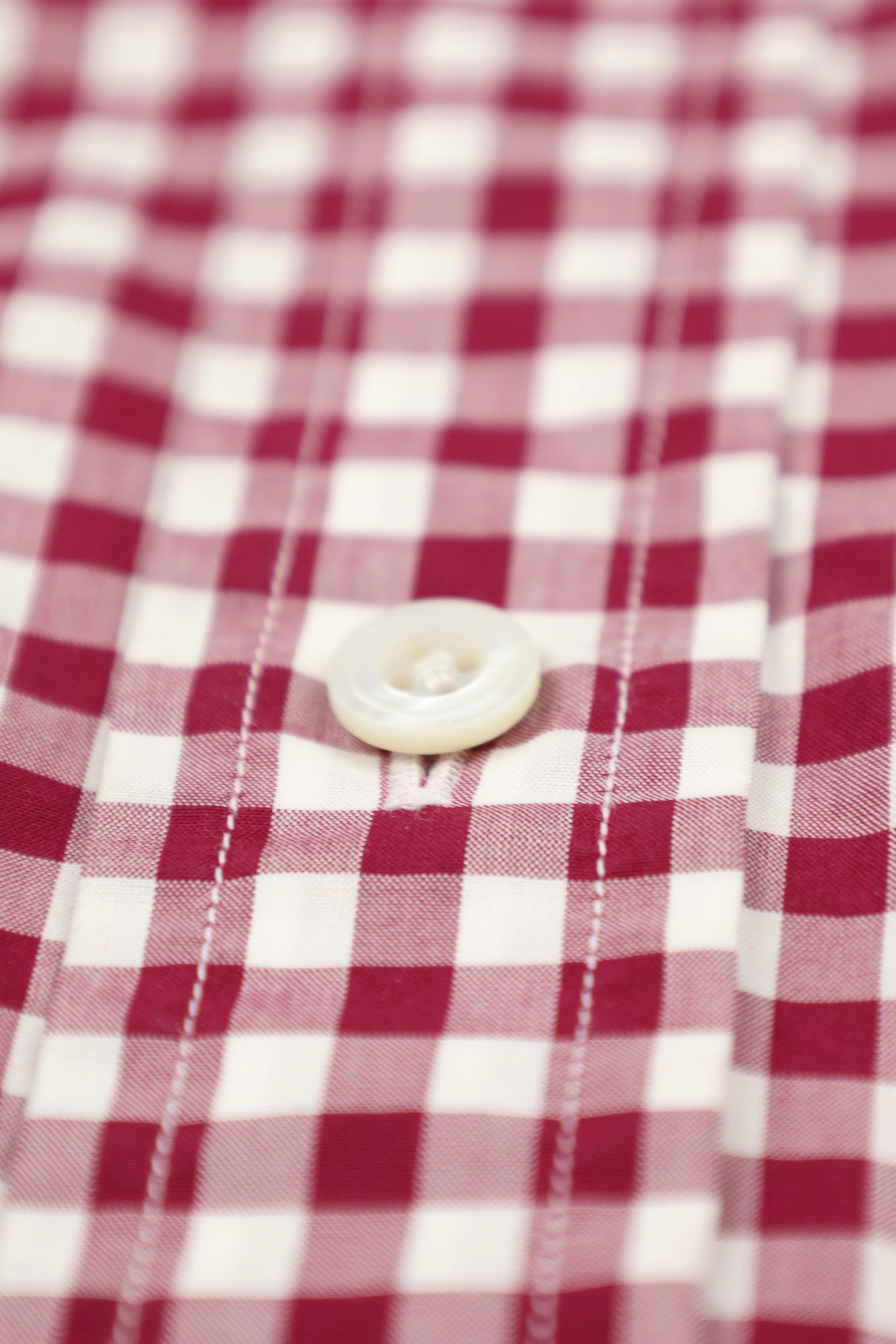 Tom Ford Red Gingham Check Shirt