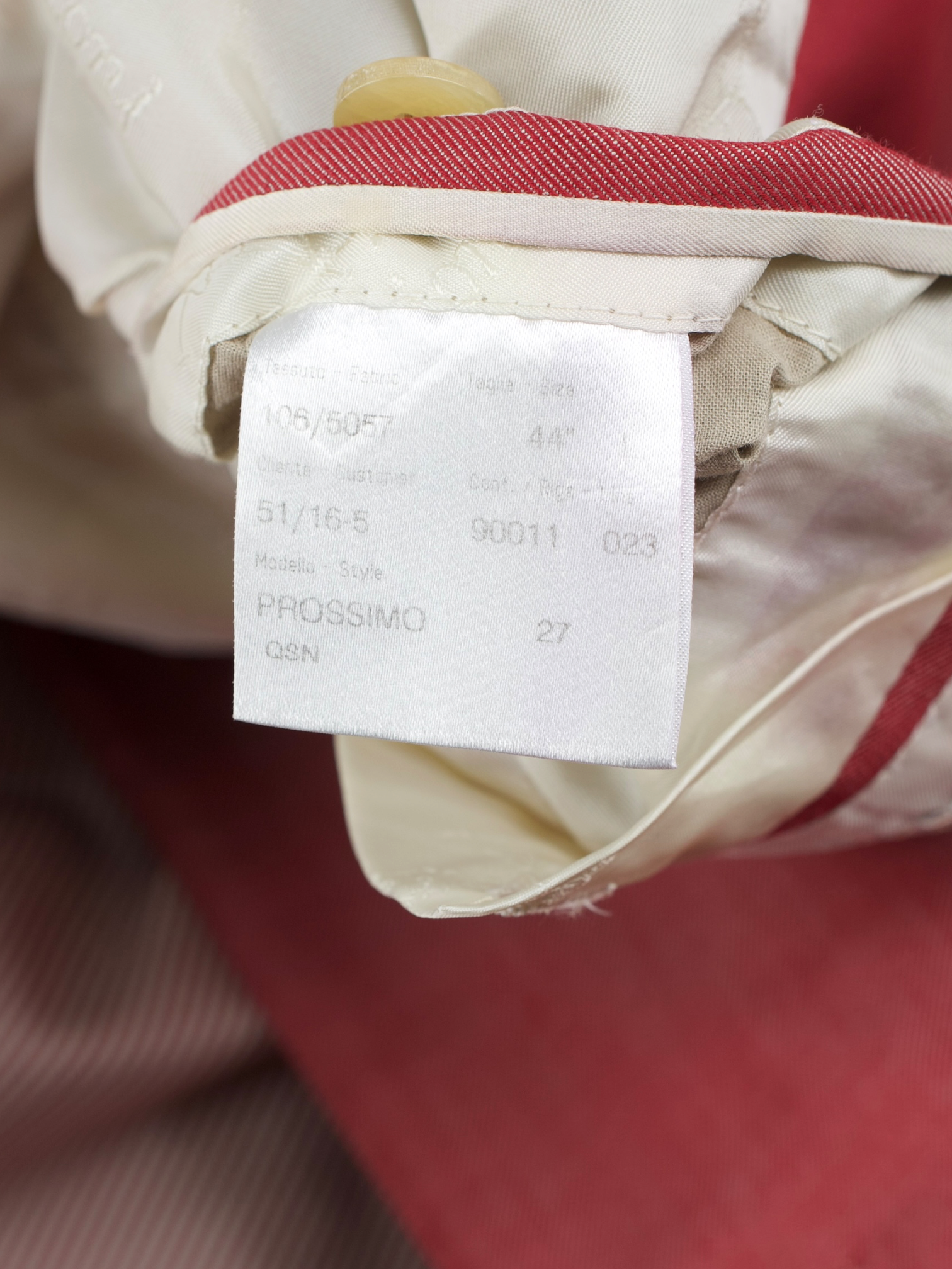 Brioni Coral Pink Silk & Cotton Twill "Prossimo" Summer Jacket