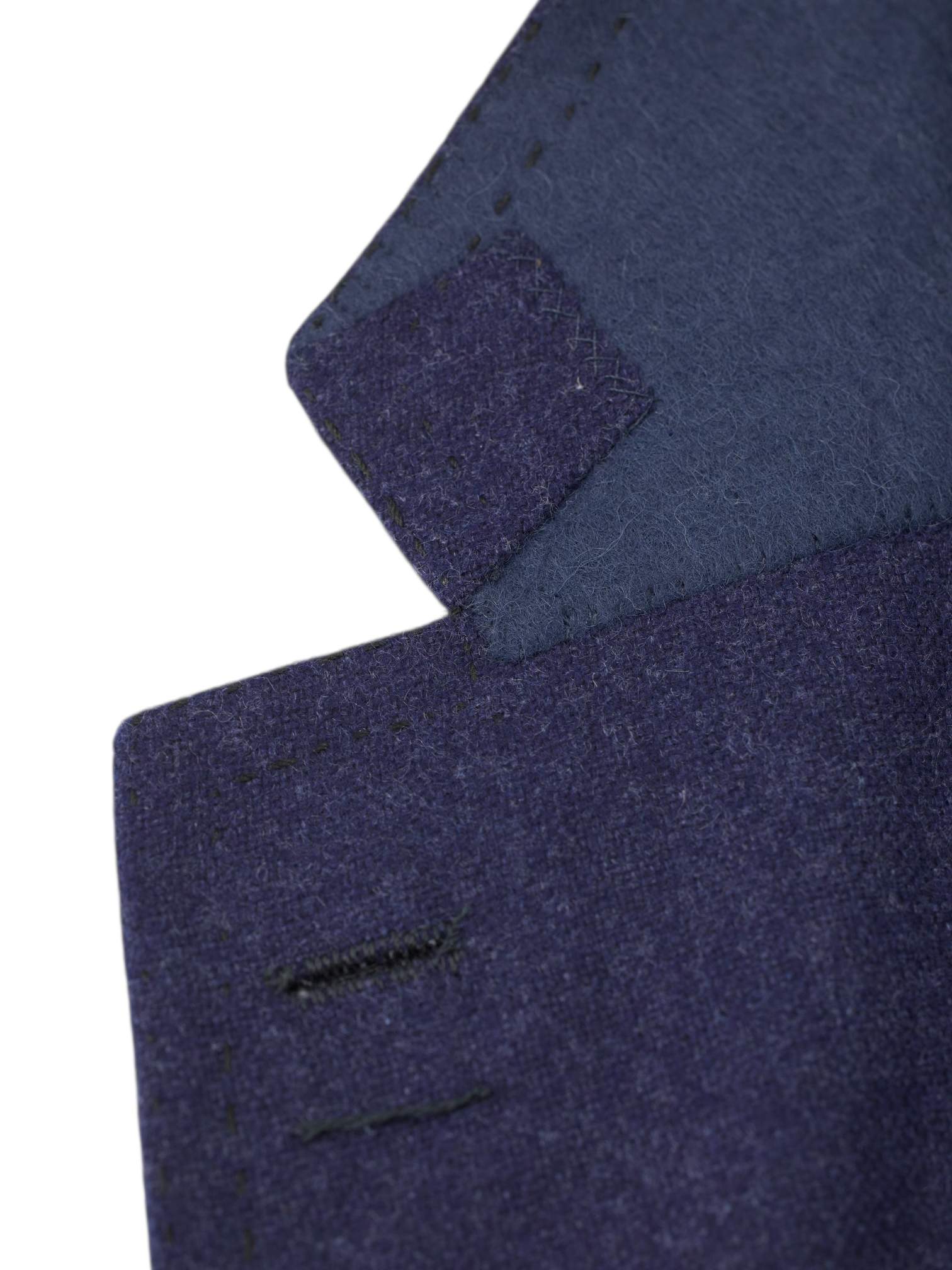 Cesare Attolini Dark Blue Pure Cashmere Pinpoint Jacket
