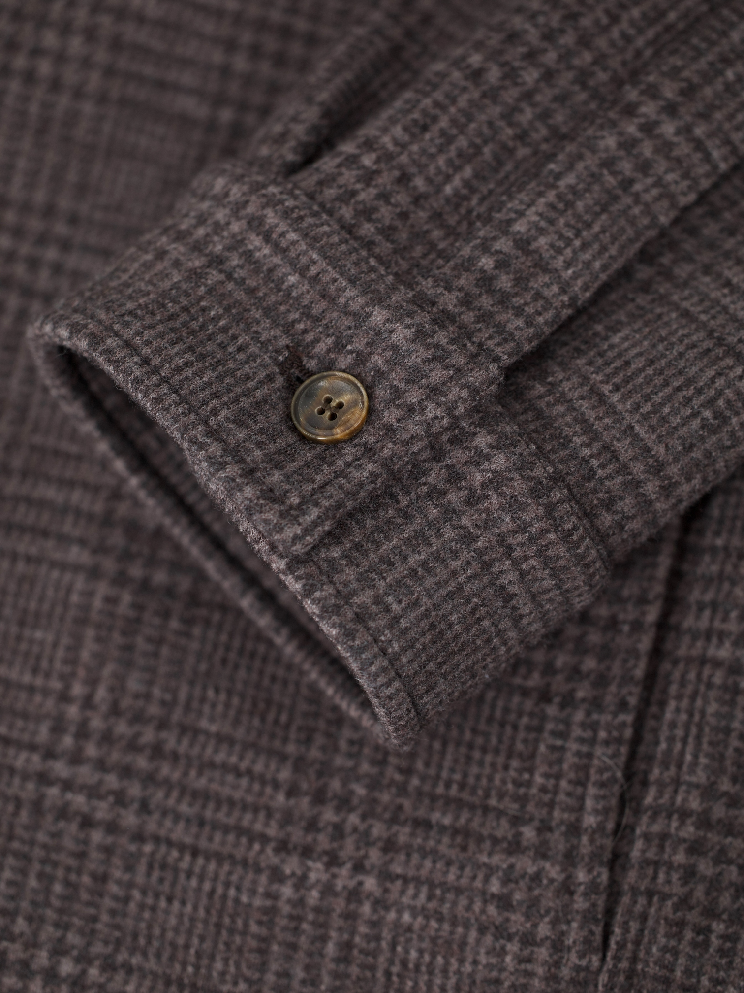 Marco Pescarolo Brown Wool & Cashmere Prince of Wales Blouson Jacket
