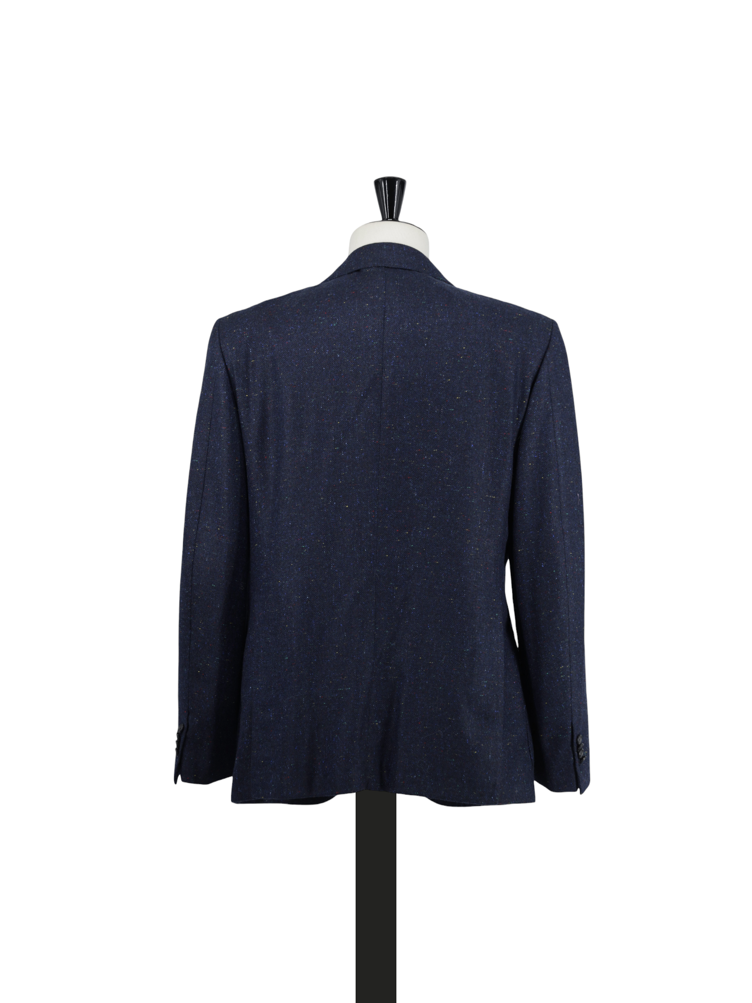 Cesare Attolini Dark Blue Cashmere & Silk Multicolor Donegal Jacket