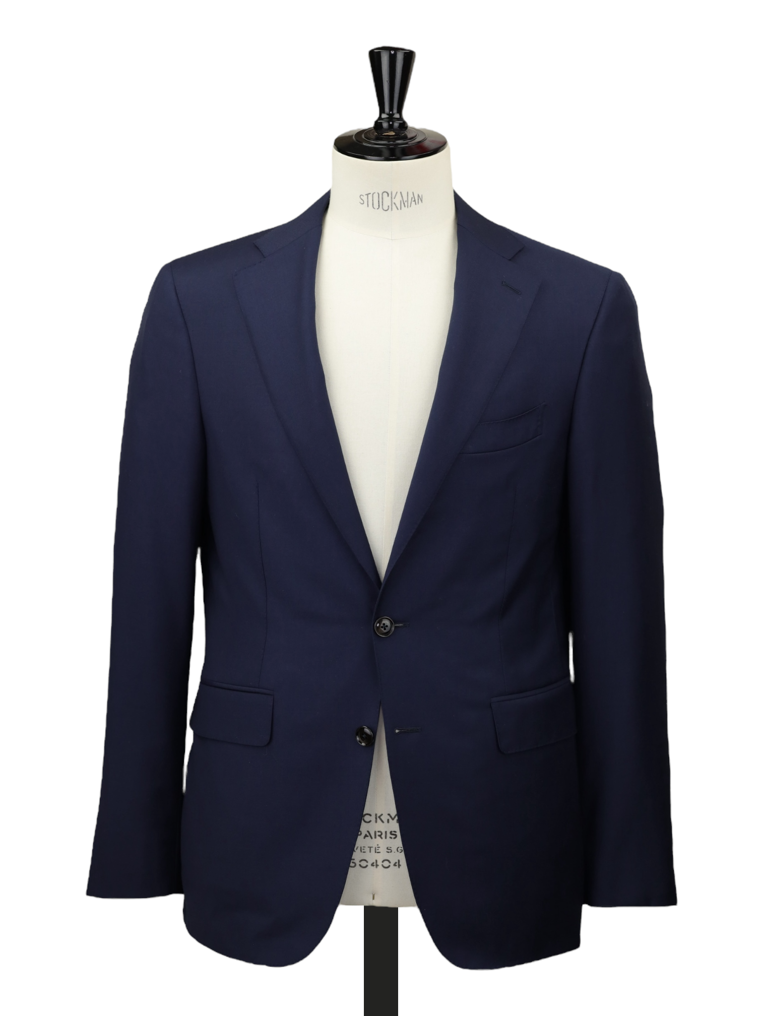 Canali Navy Fine-Wool "Su Misura" Twill Suit + Extra Trousers