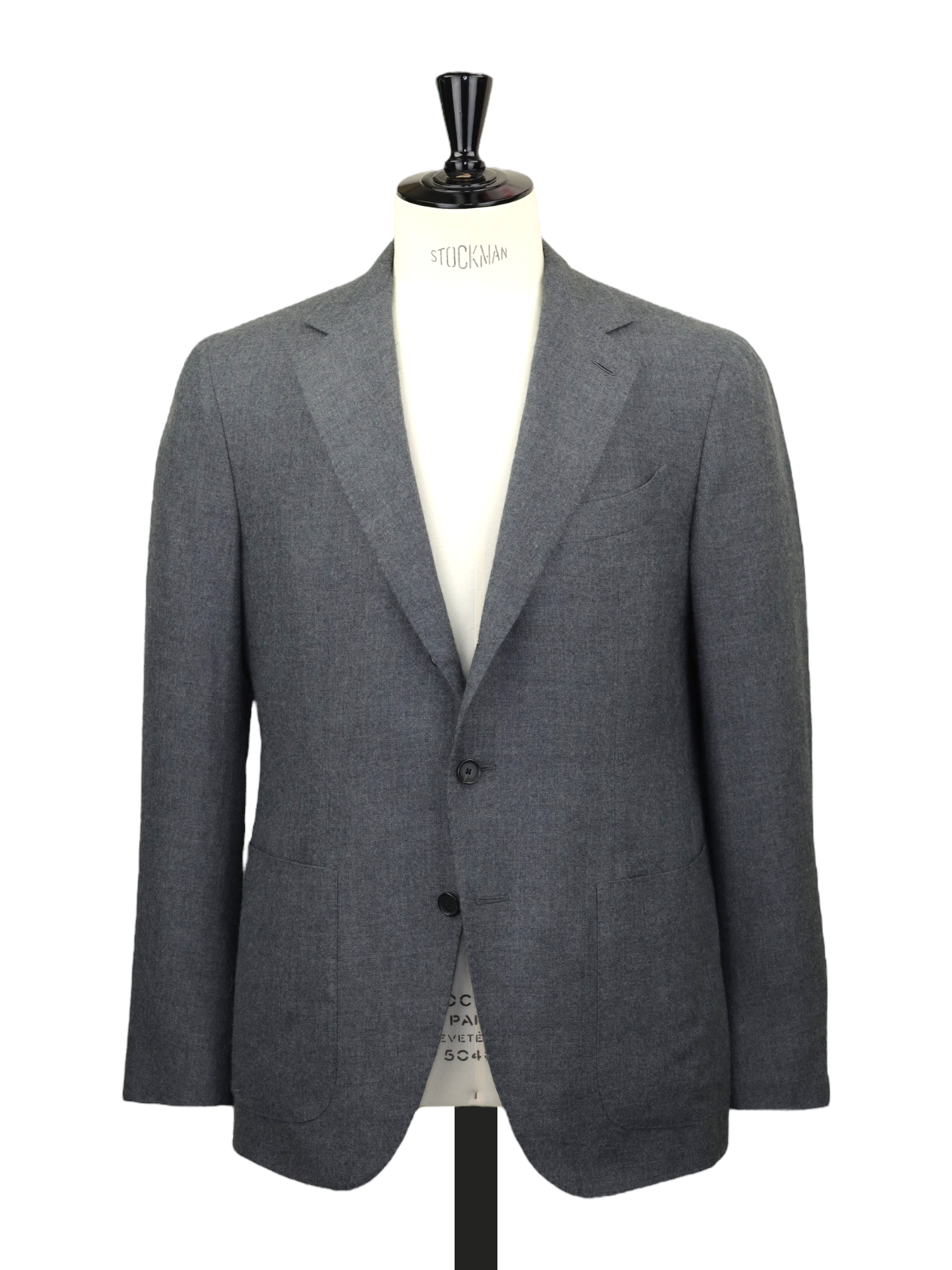 Caruso Grey Pure Plushy-Cashmere Twill Aida Jacket