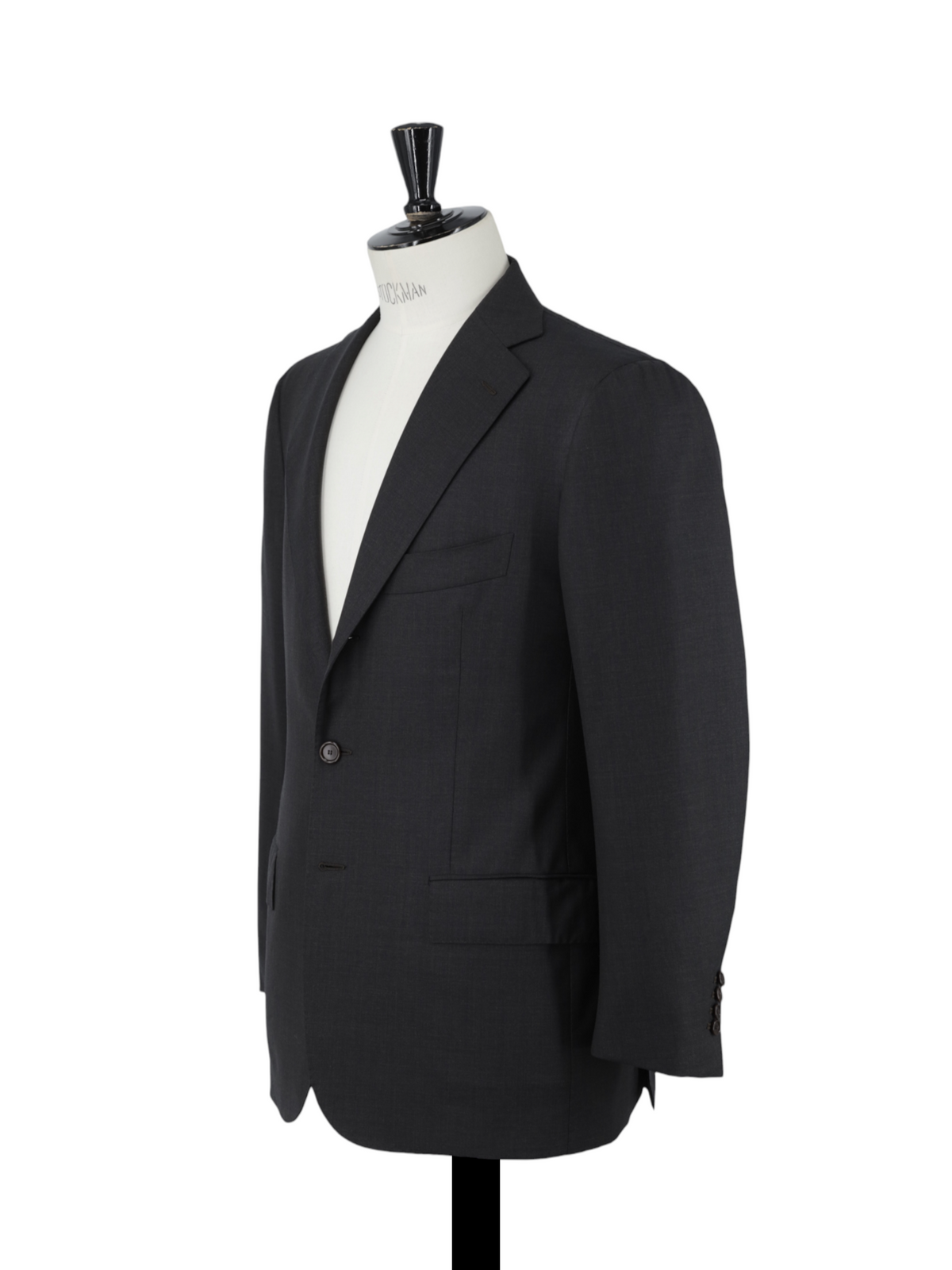Cesare Attolini Anthracite Super 130's Plain Suit