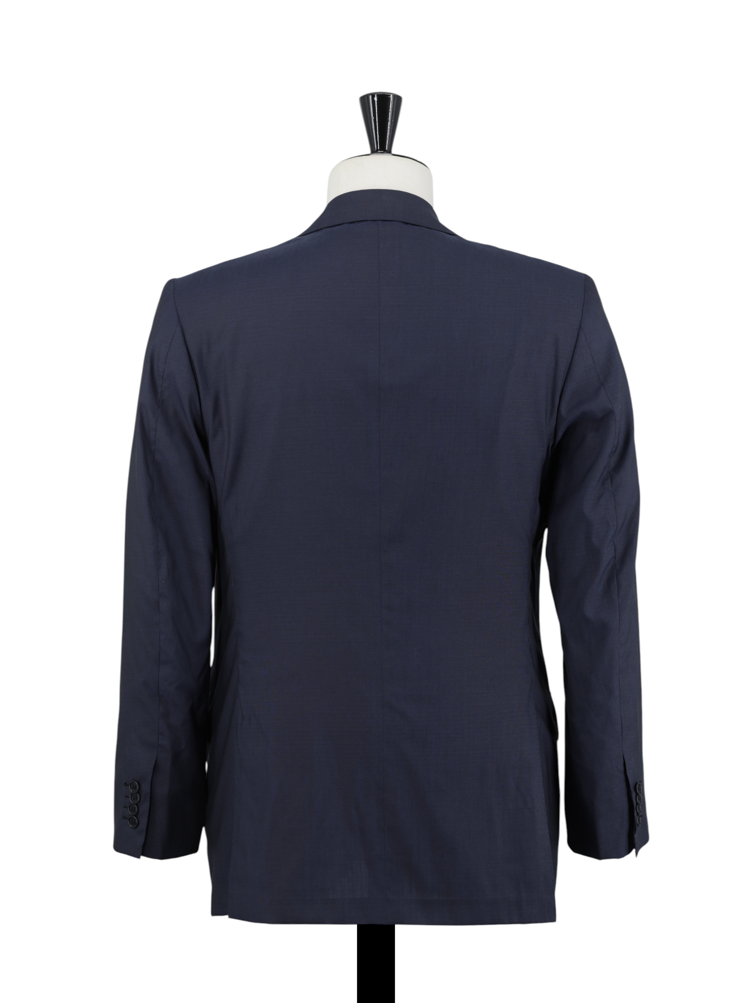 Kiton Dark Blue Wool & Mohair Basket-Weave Summer Suit