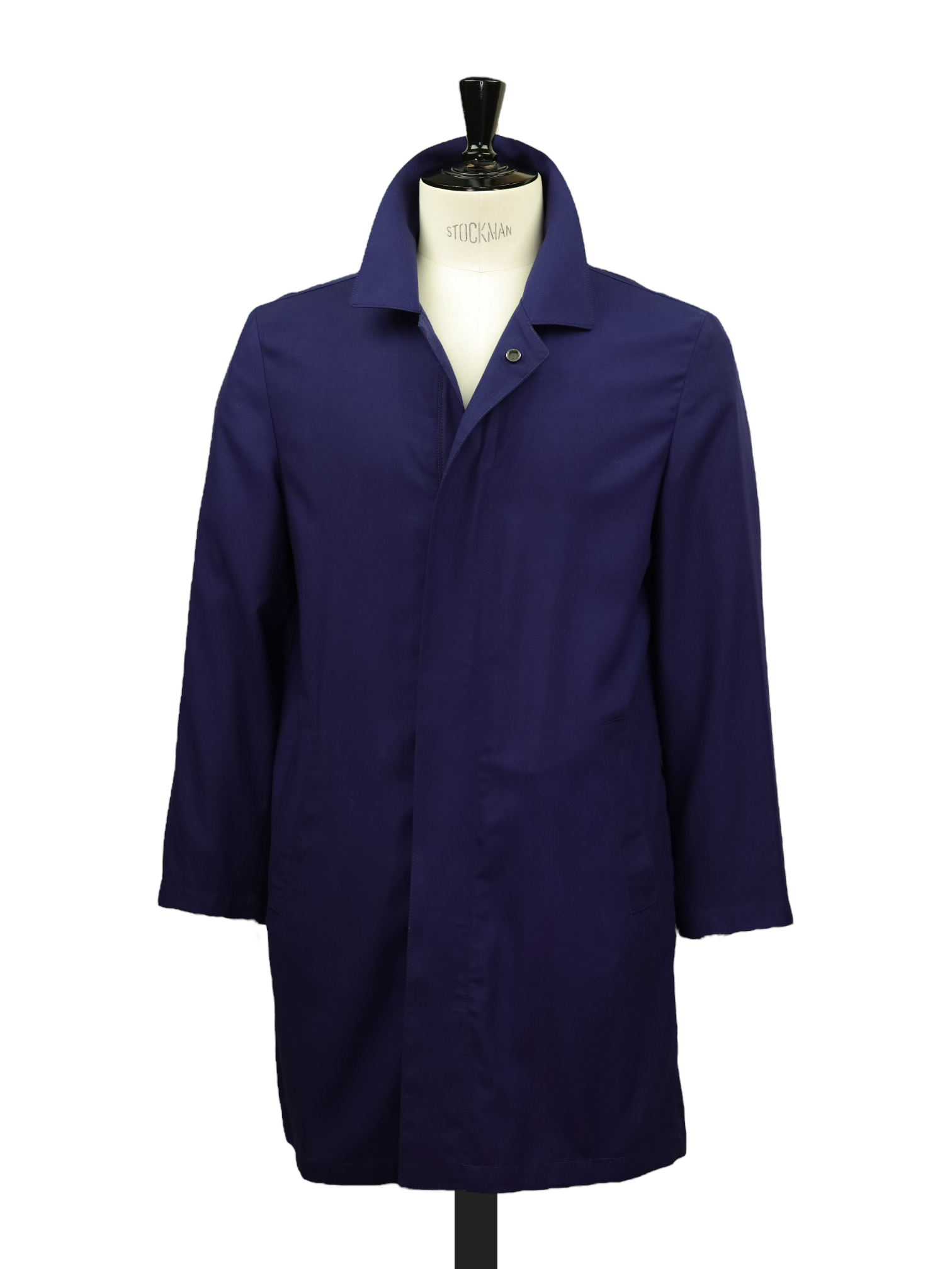 Kiton Dark Blue Unconstructed Lightweight-Cashmere Overcoat