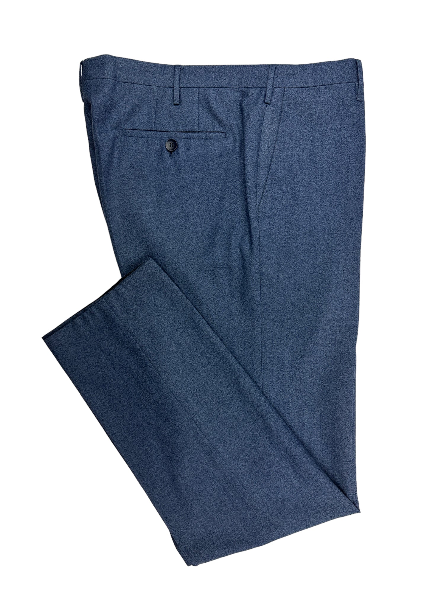 Rota Dark Denim Blue Flannel Trousers