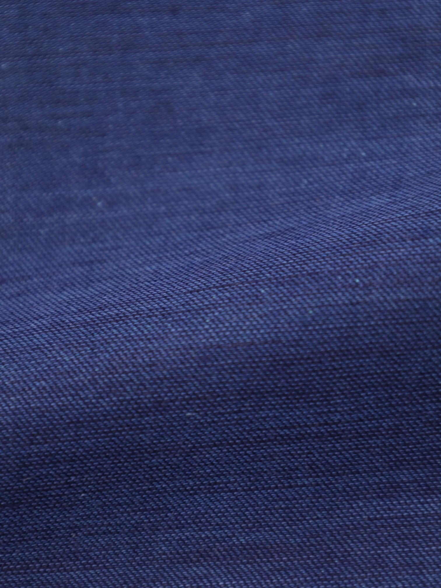 Cesare Attolini Denim Blue Cotton & Linen Shirt