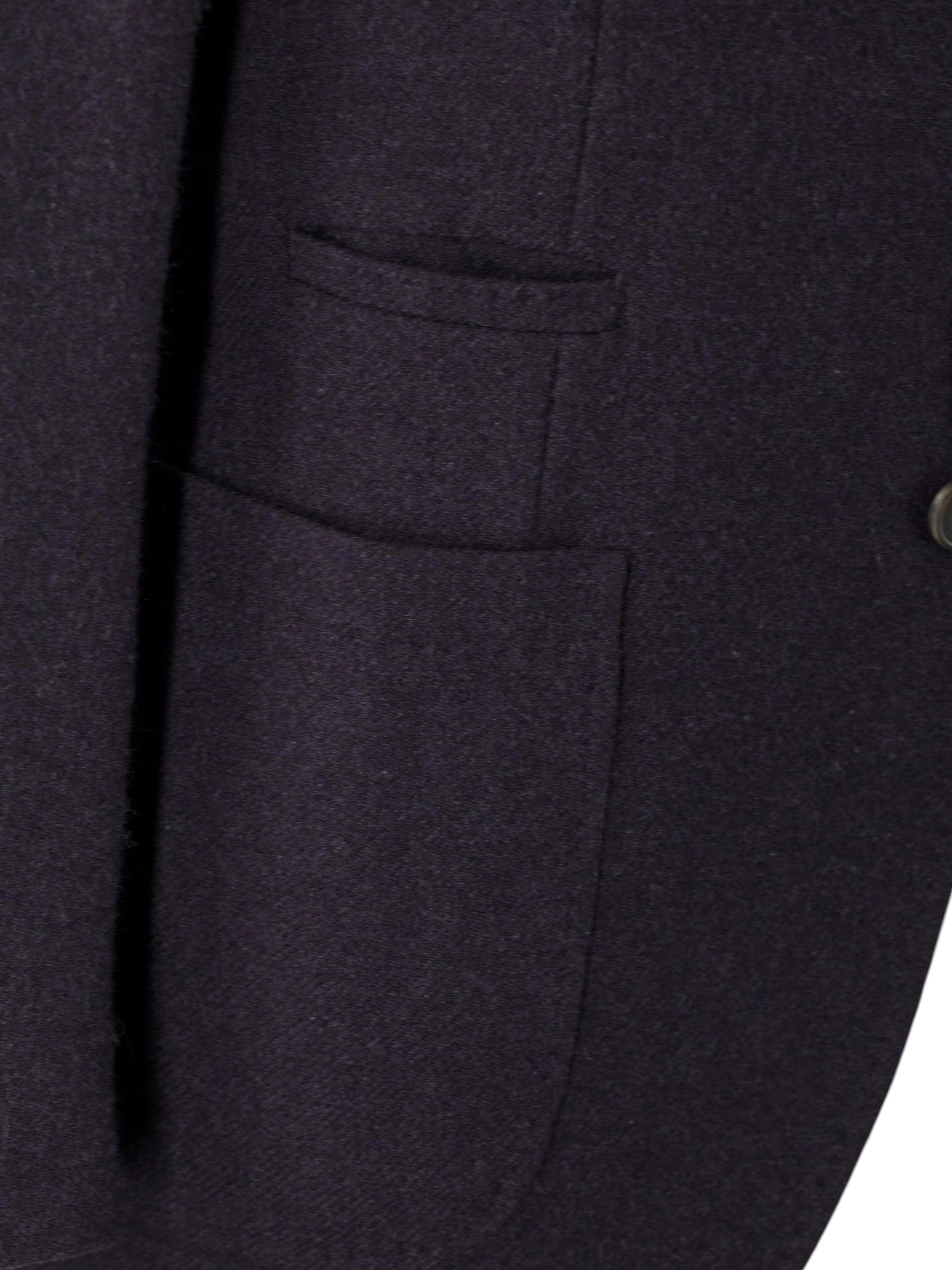 Brunello Cucinelli Aubergine Cashmere & Wool Peak-Lapel Jacket