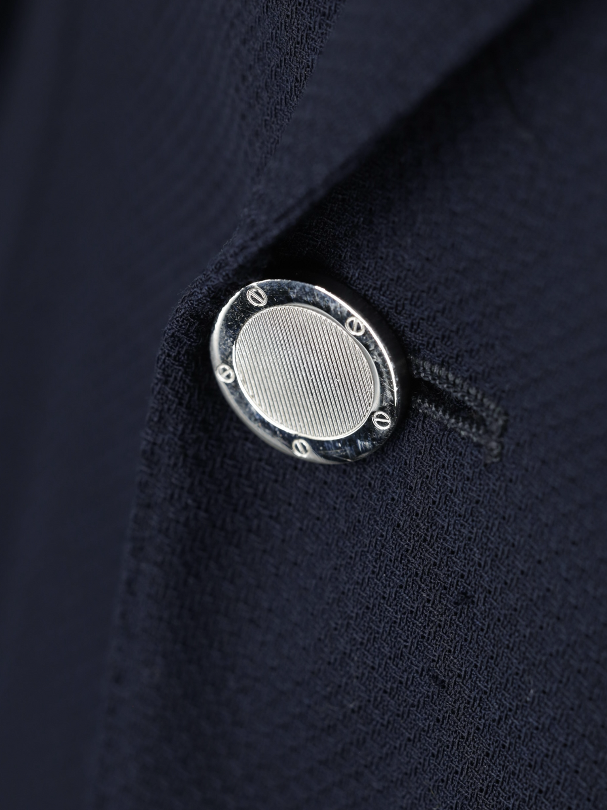 Ermenegildo Zegna Navy Double Breasted "Cool-Effect" Wool Milano Easy Jacket