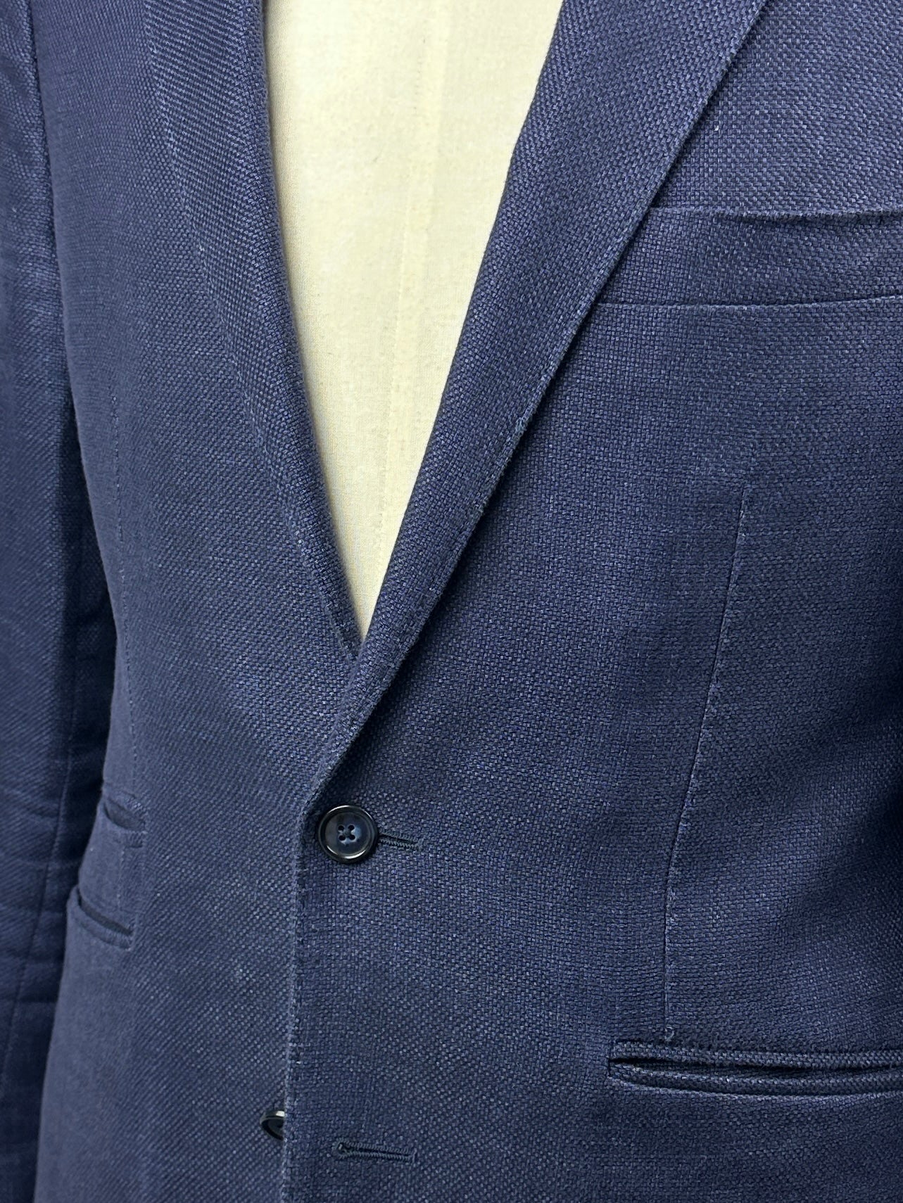Corneliani ID Blue Linen Vespa Jacket