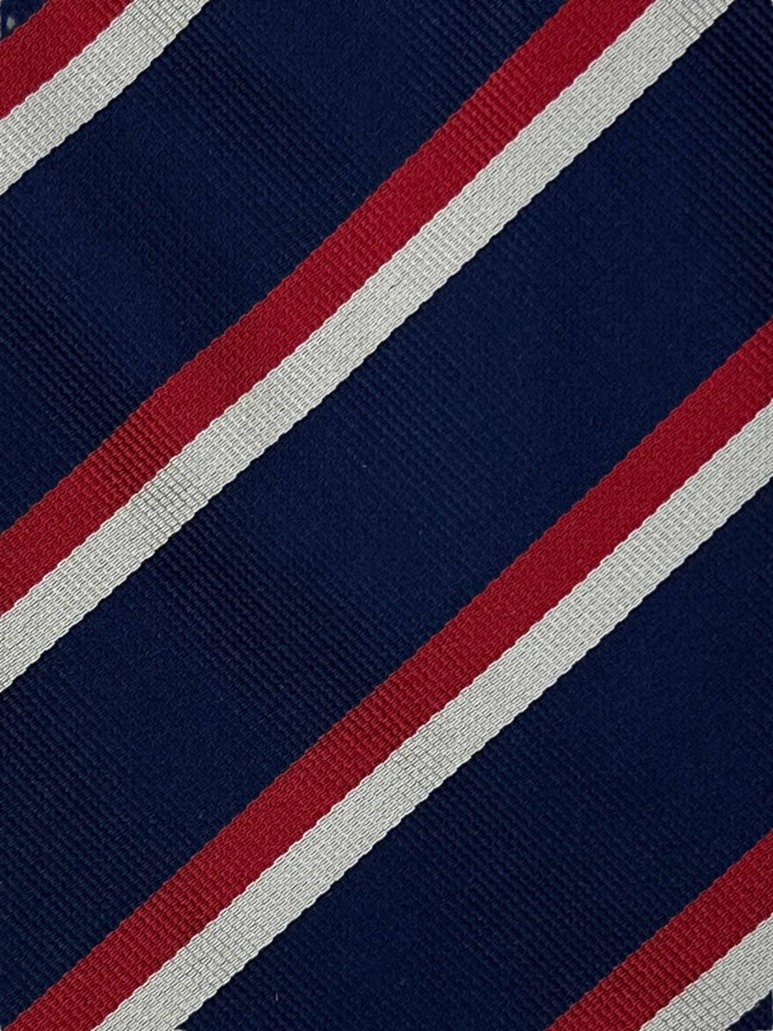 E.Marinella Navy and Red Club Tie