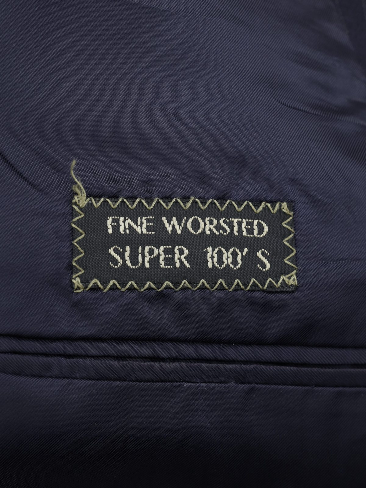 Ermenengildo Zegna Navy Vintage 3-Piece Super 100's Pinstripe Suit