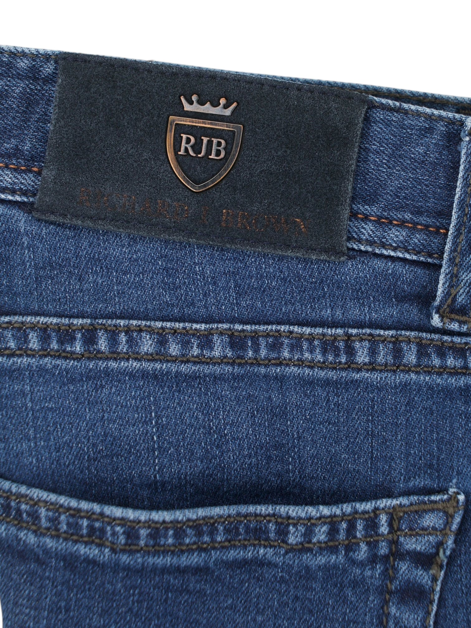 Richard J.Brown Blue Cotton-Stretch Denim "Tokyo-S" Jeans