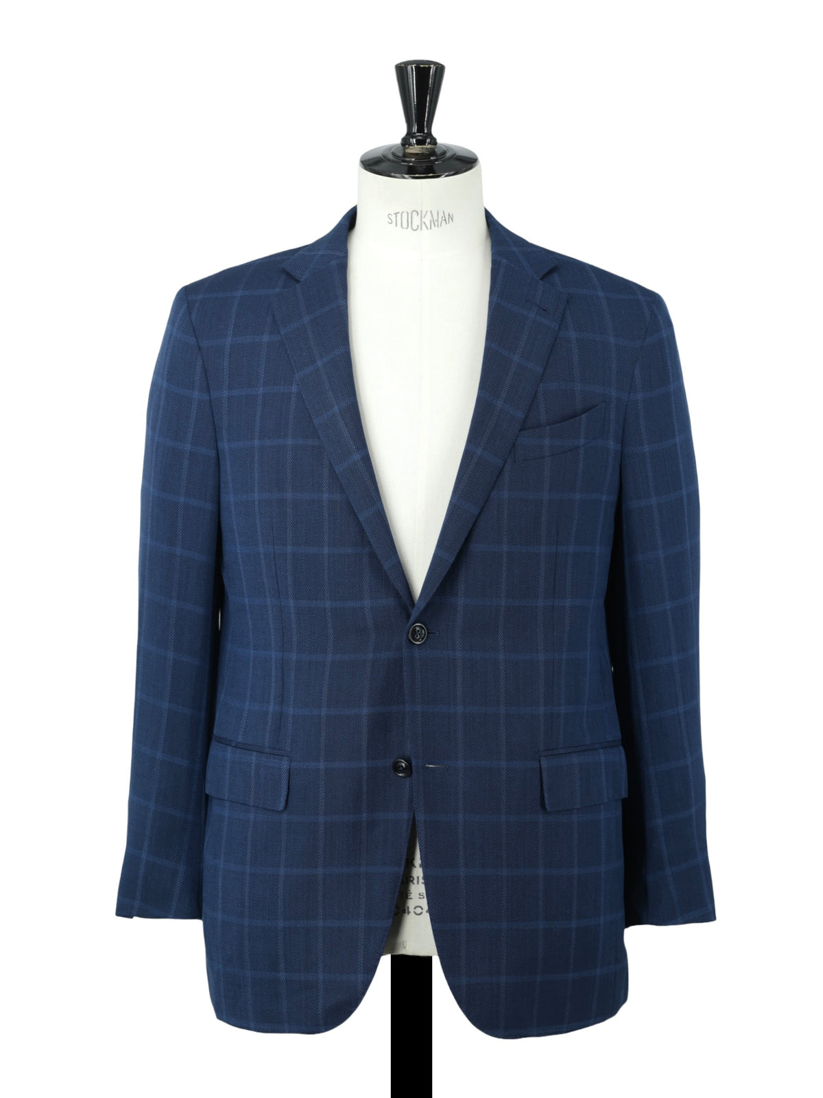 Ermenegildo Zegna Royal Blue "High Performance" Wool Windowpane Jacket