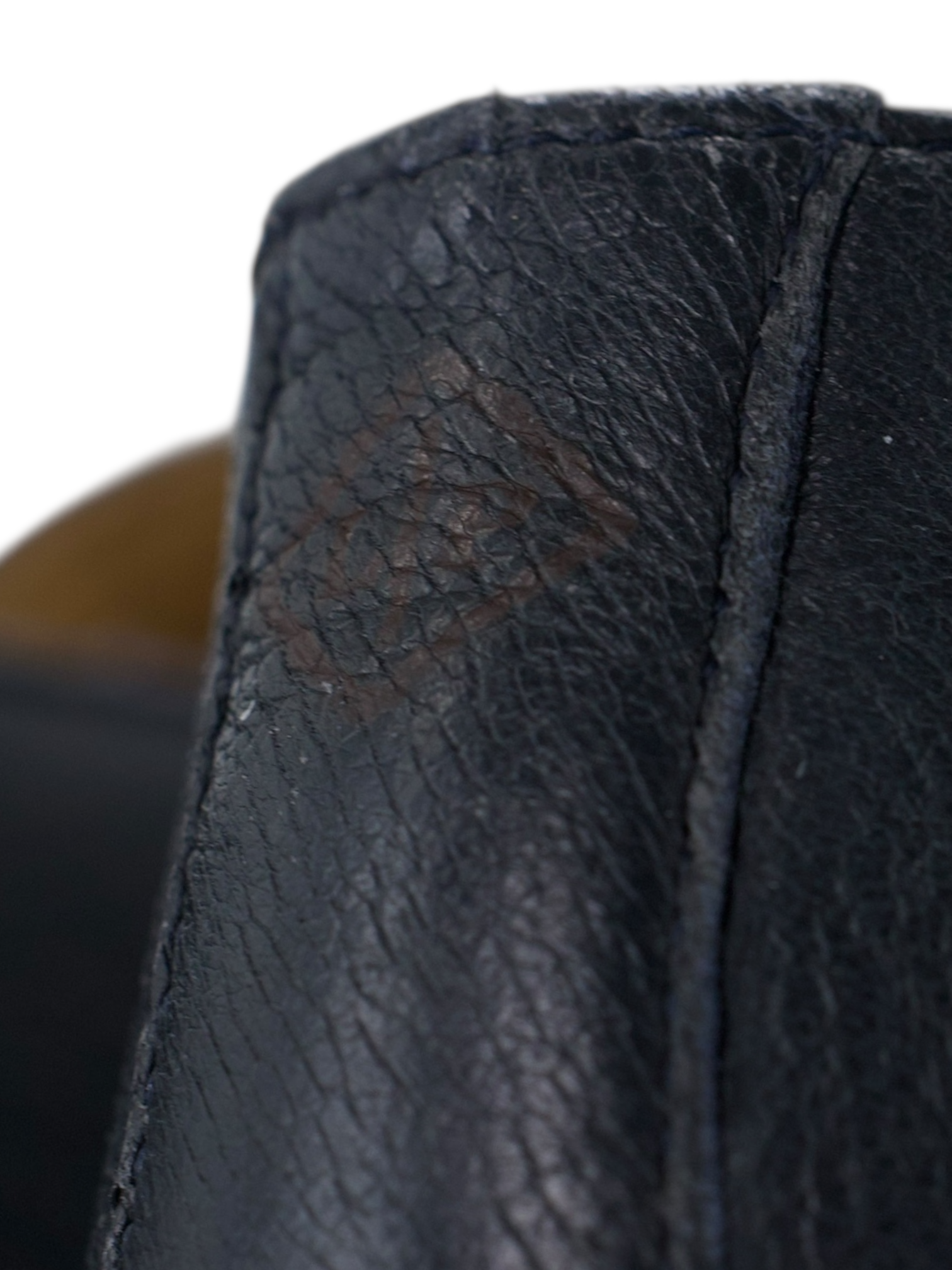 Loro Piana Dark Blue Elk Leather Open Walk Ankle Boots