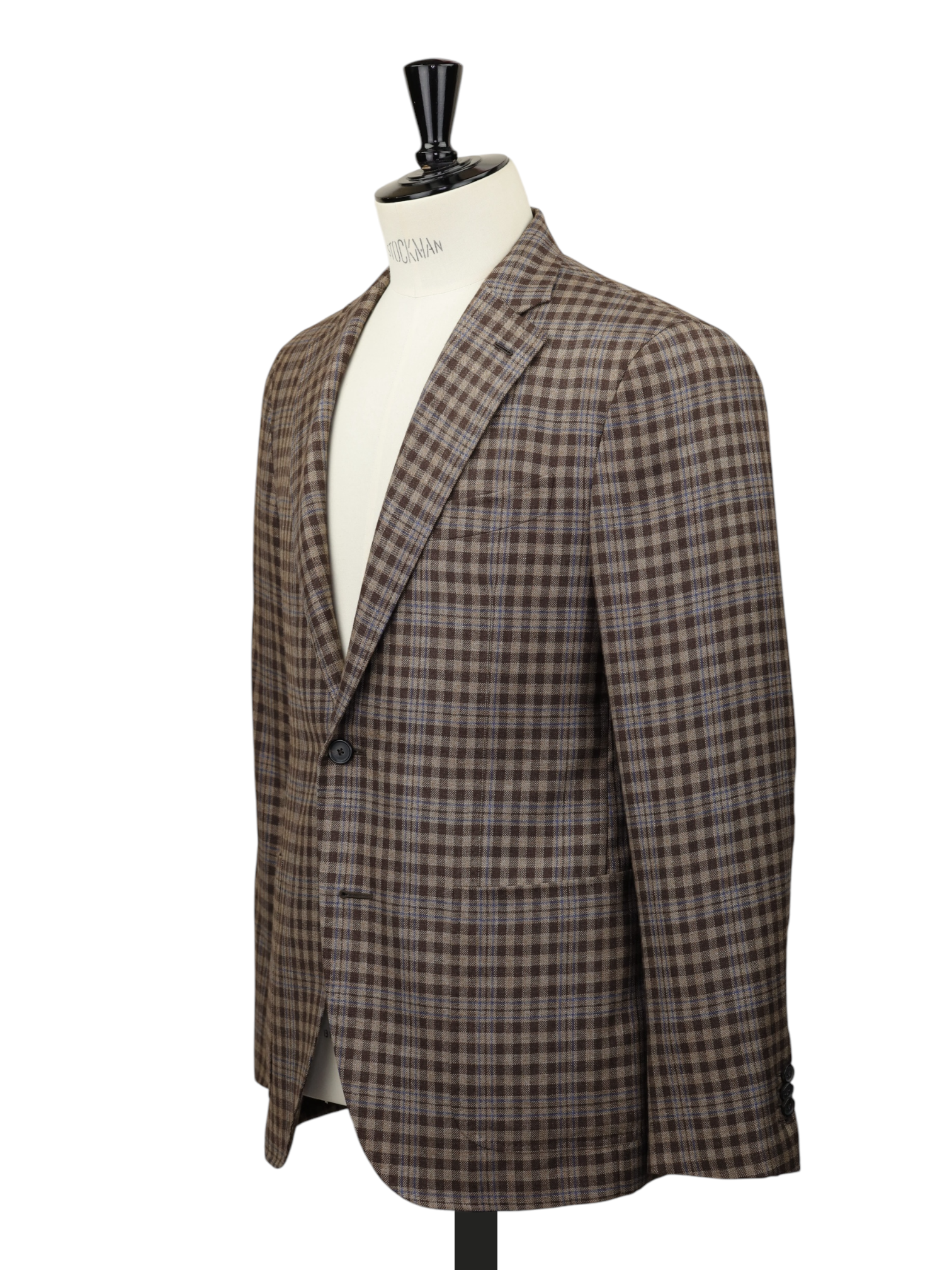 Caruso Brown & Blue Silk & Cashmere "Sunset" Boheme Jacket
