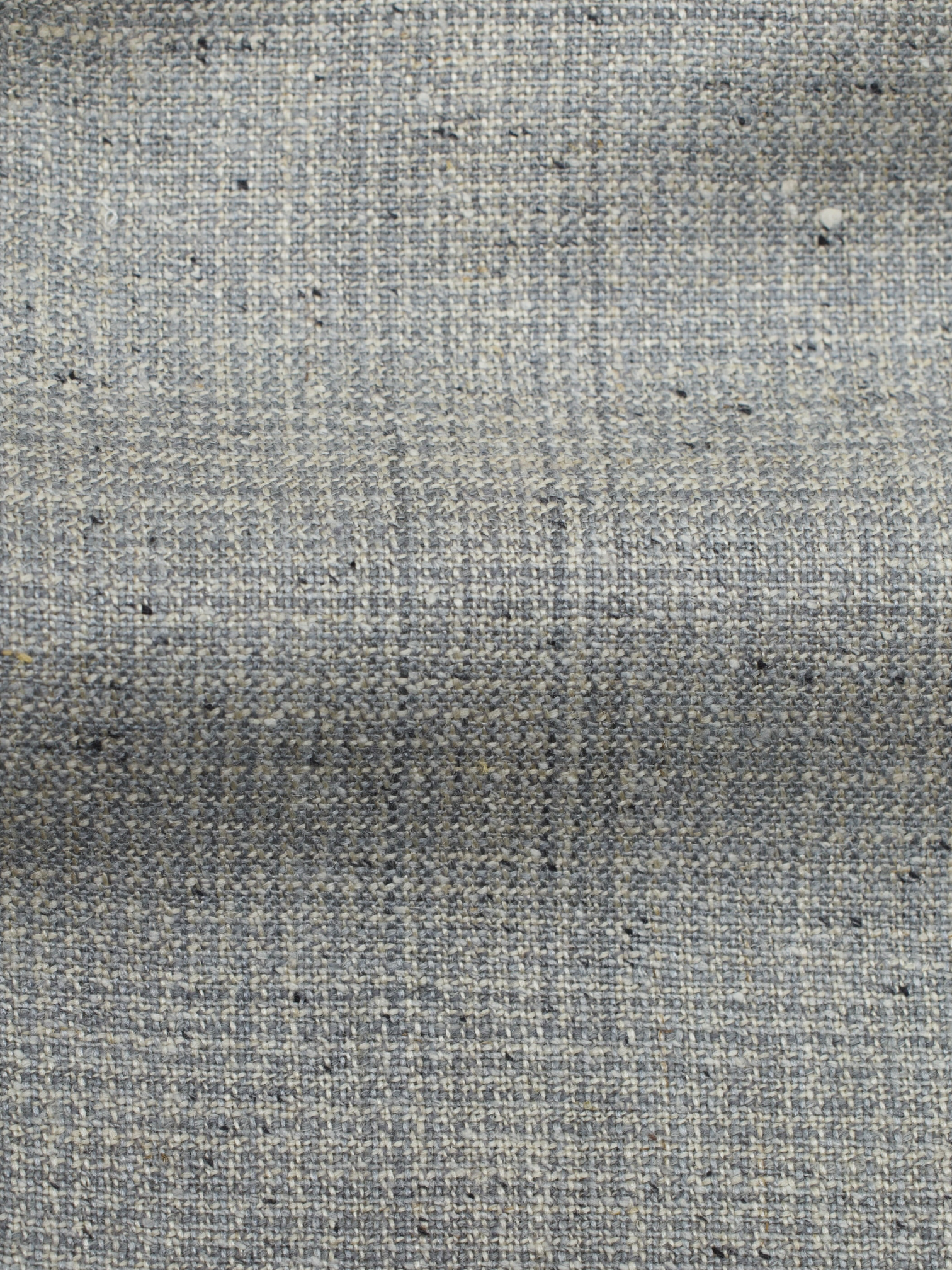 Corneliani Marlbled Greige Double-Breasted Silk, Linen & Wool Jacket