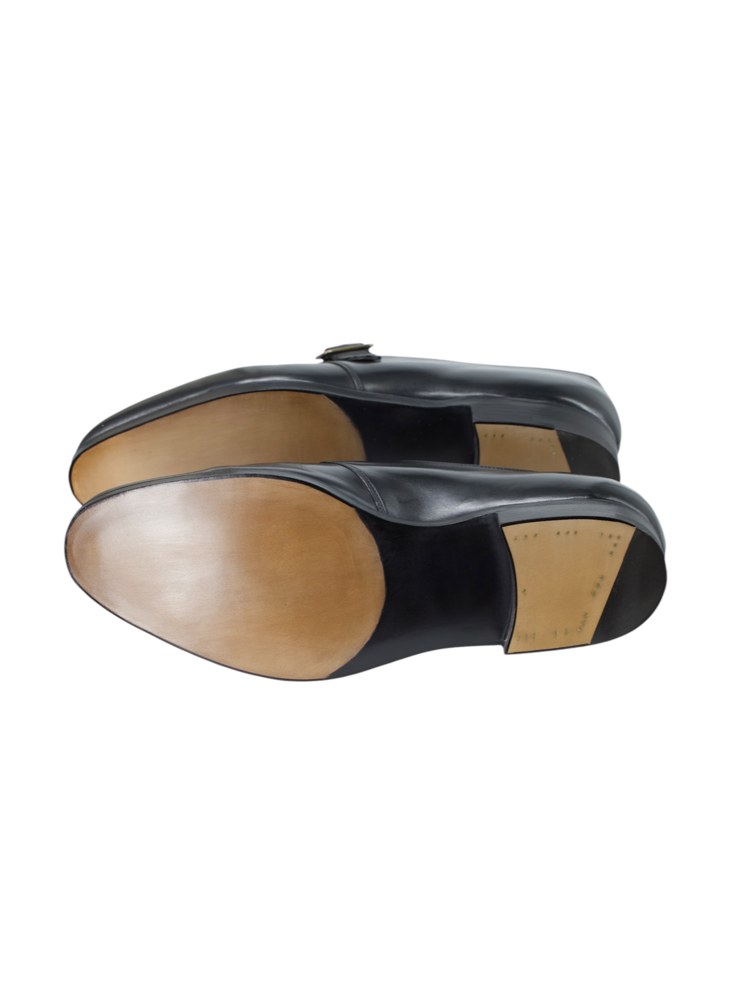 Edward Green Black Ealing Calfleather Single Monk Shoes