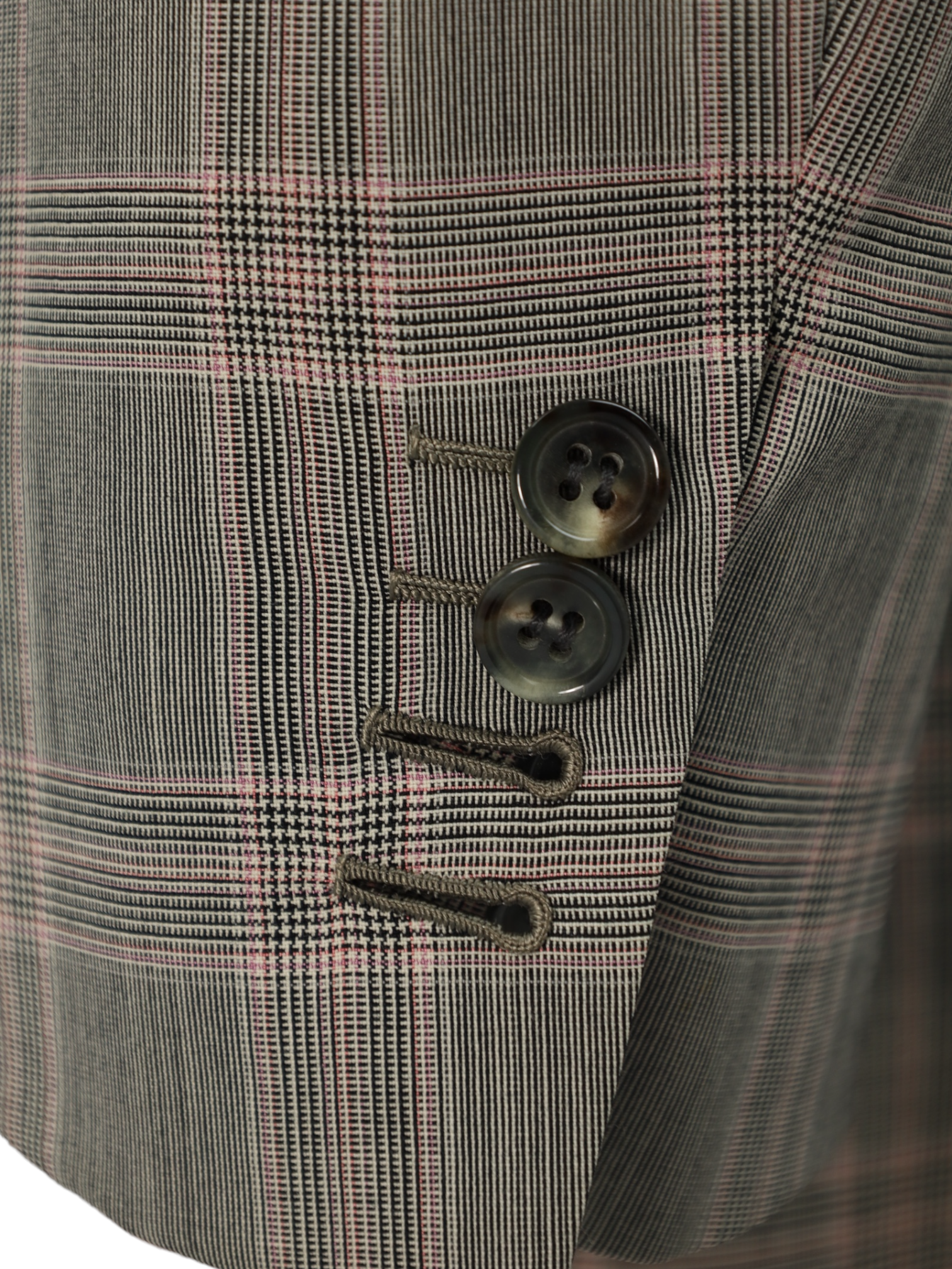 Brioni Light Grey and Pink Super 150's Glenplaid Suit