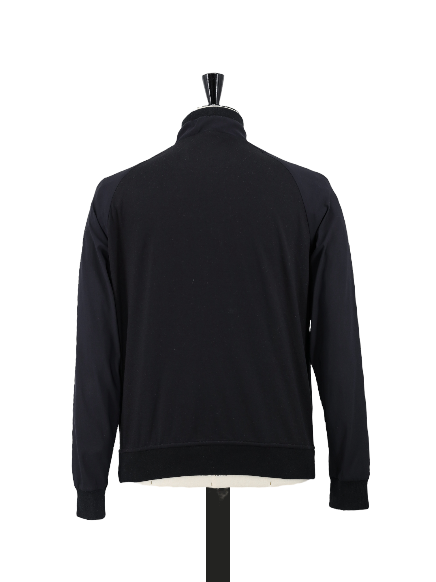 MooRER Black Viscose-Interlock Cuper Bomberjacket