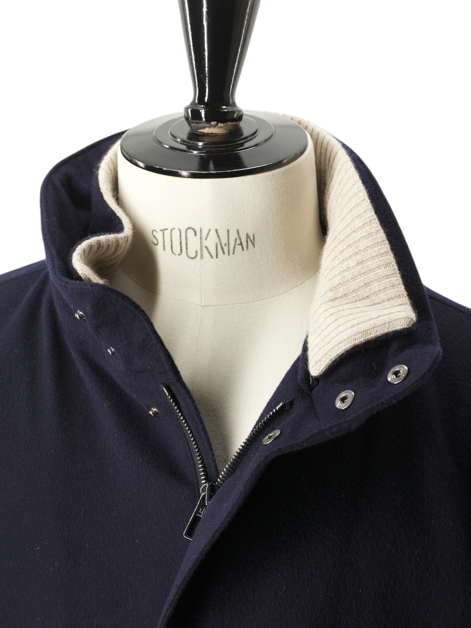 Loro Piana Navy Baby Cashmere Winter Voyager Caban Jacket
