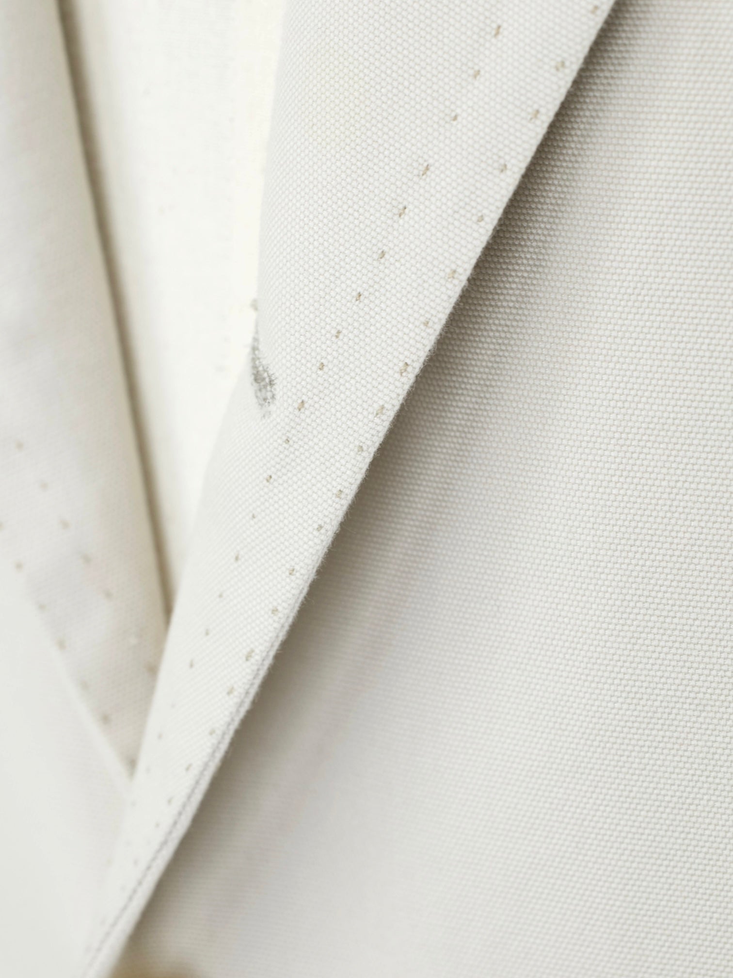 Cesare Attolini Ecru Pure-Cotton Pinpoint Sartorial Summer Suit