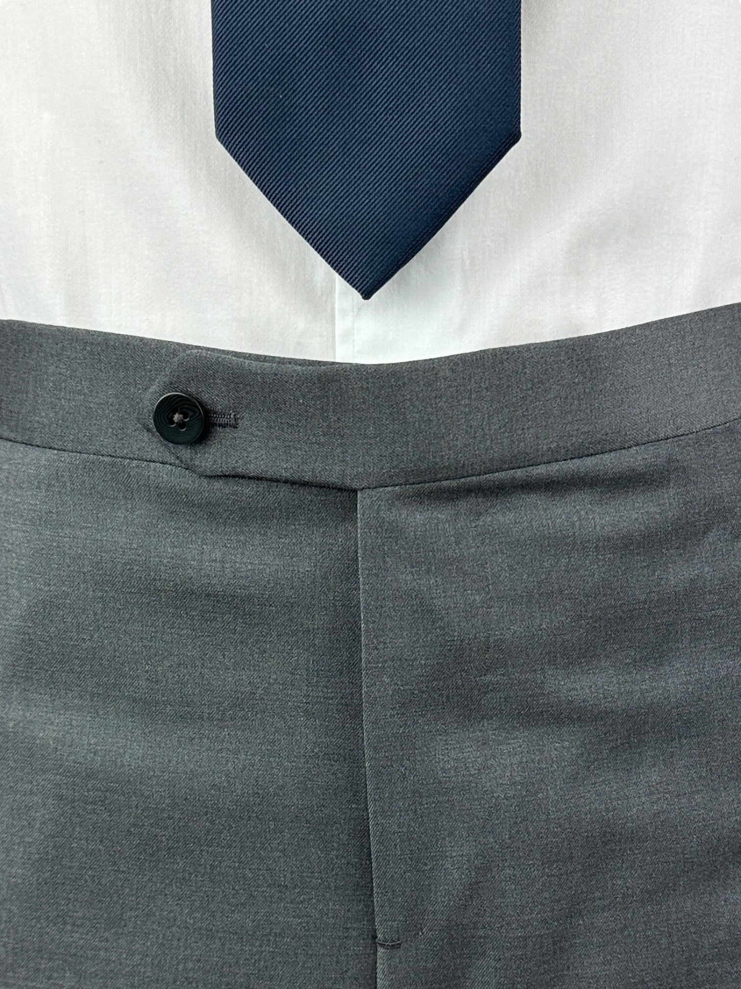 Isaia Grey Wool Trousers