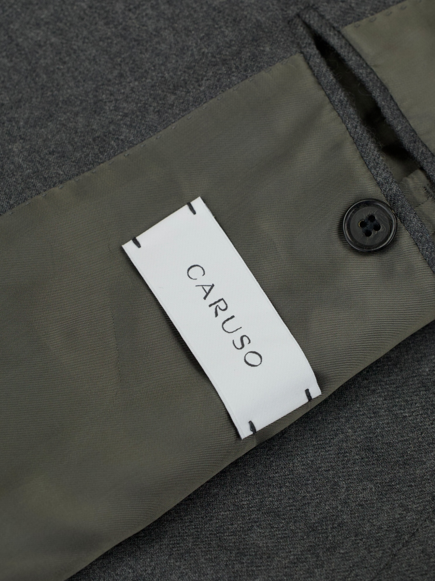 Caruso Grey Pure Plushy-Cashmere Twill Aida Jacket