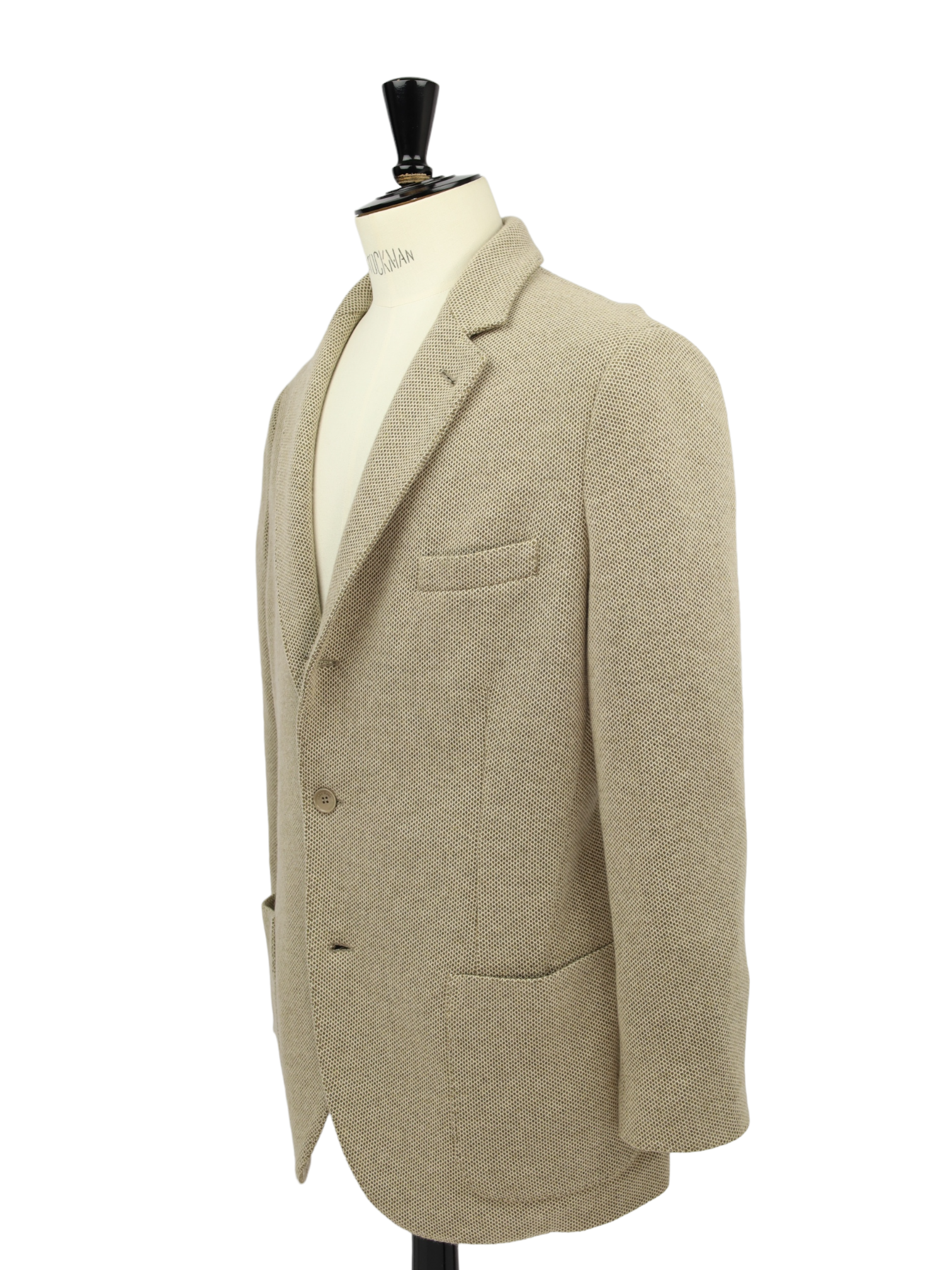Loro Piana Beige Tricot Knitted Cashmere Blazer