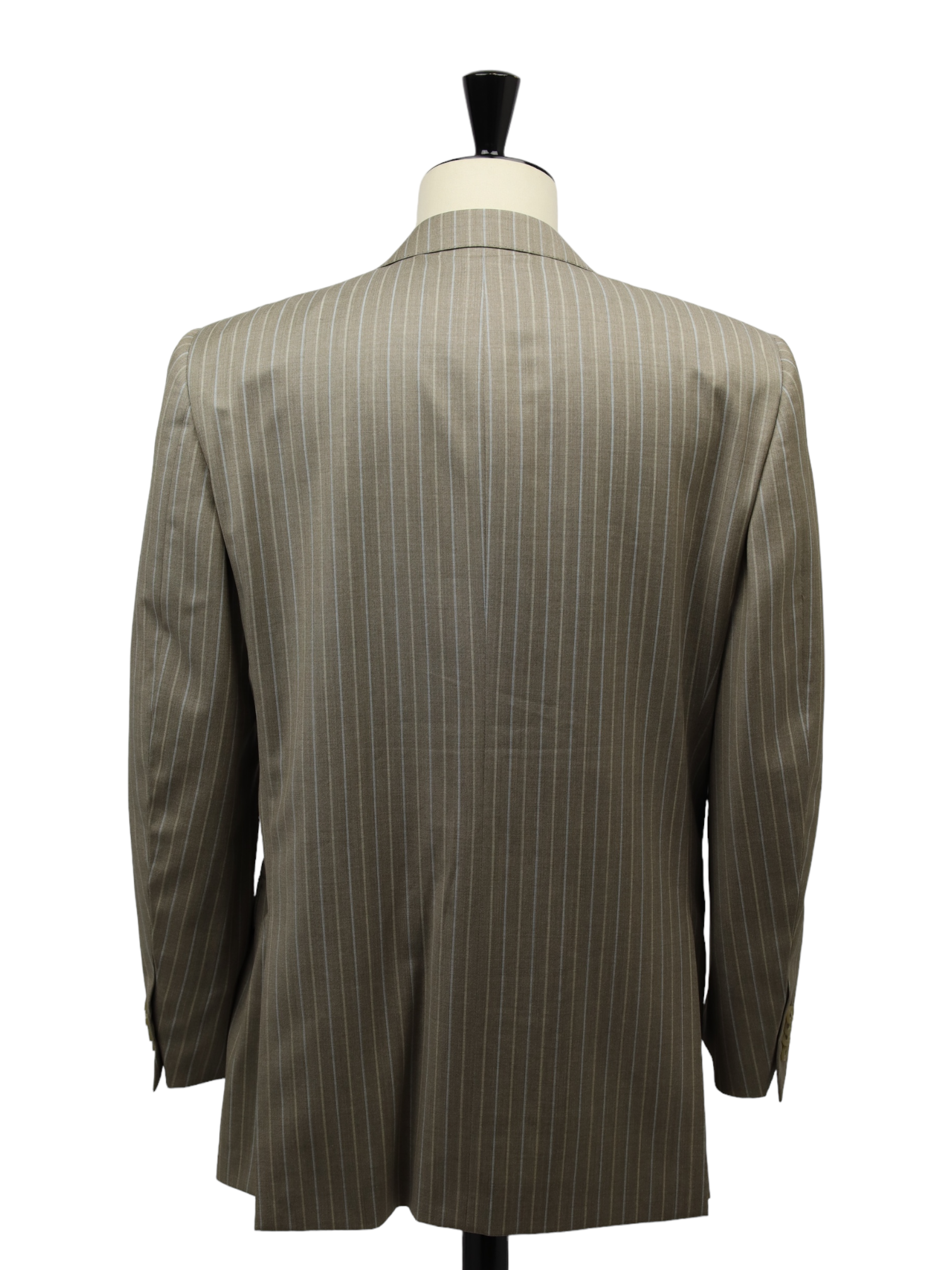 Ermenegildo Zegna Taupe Multi-Color Pinstripe Suit