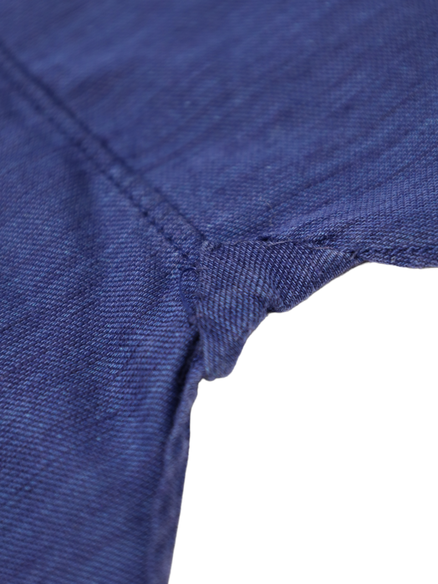 Cesare Attolini Denim Blue Cotton & Linen Shirt